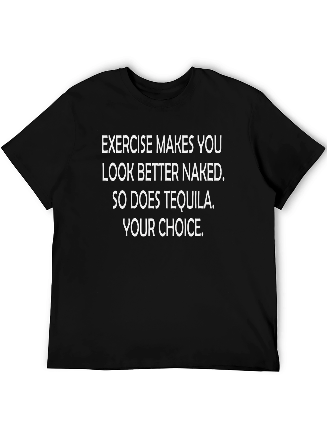 Funny Exercise Tequila Choice Graphic Tee