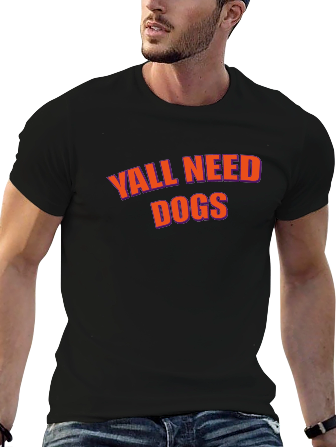 Yall Need Dogs Graphic Tee - Black