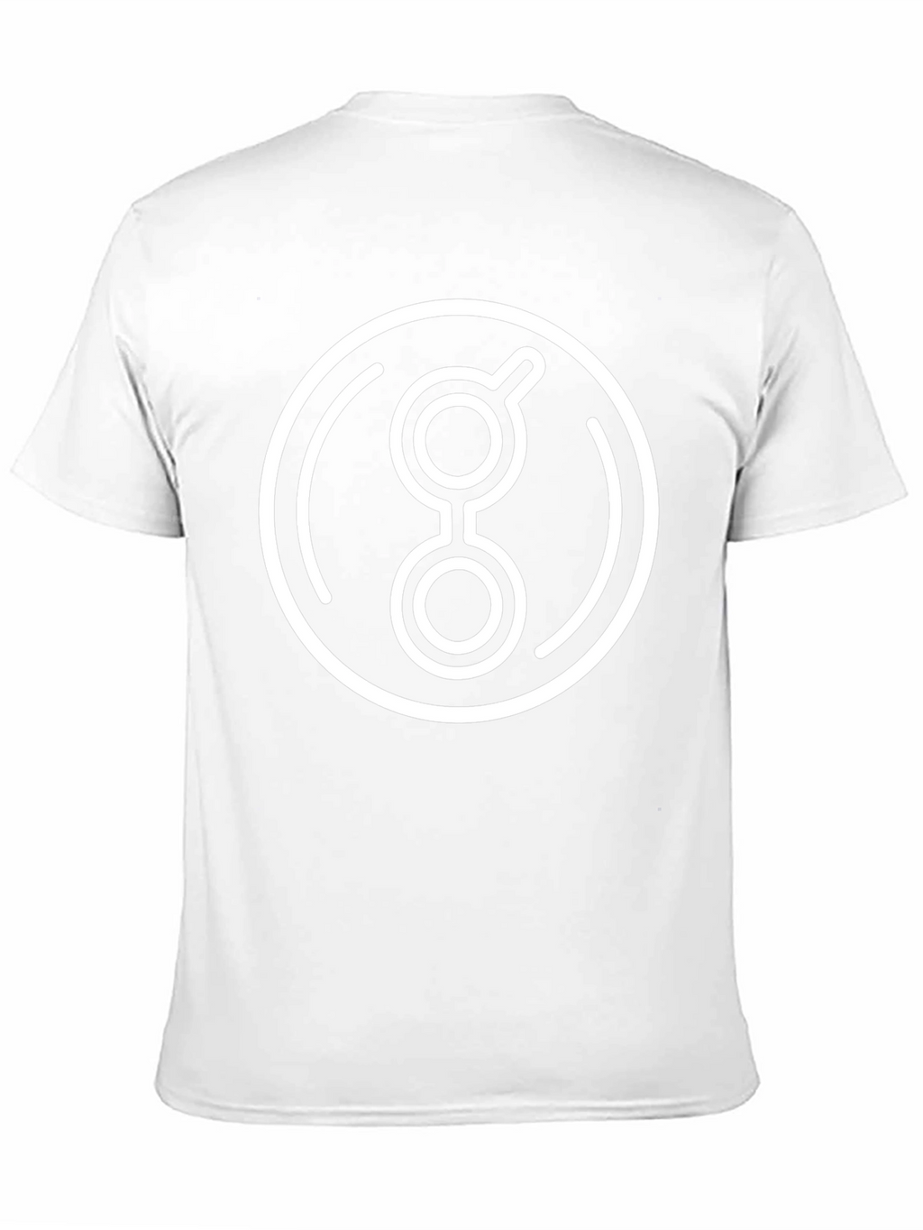 Abstract Circle Graphic Print Black T-Shirt