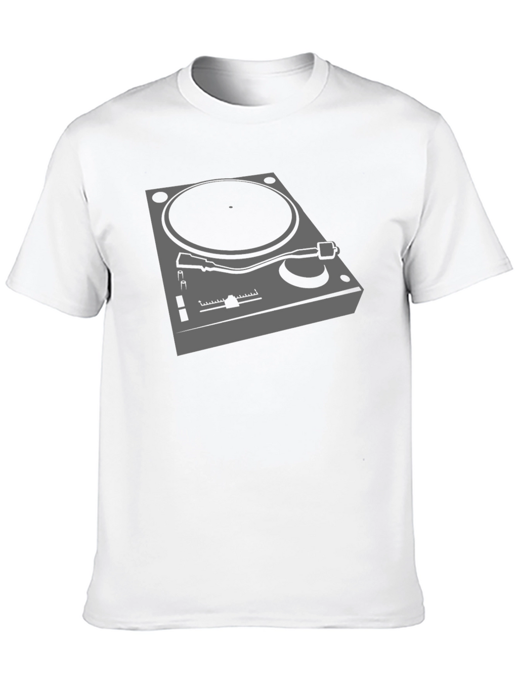 DJ Turntable Graphic Tee - Black