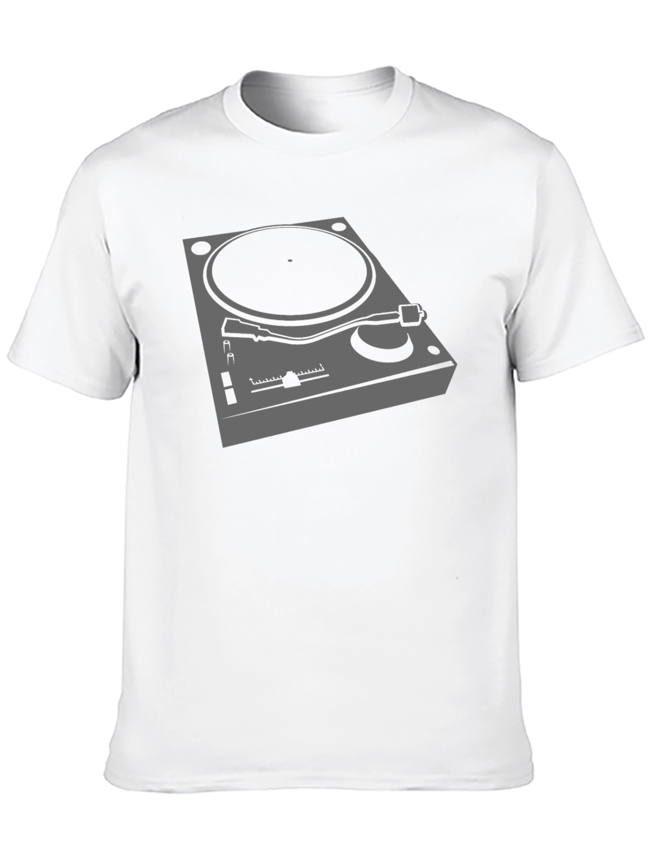 DJ Turntable Graphic Tee - Black