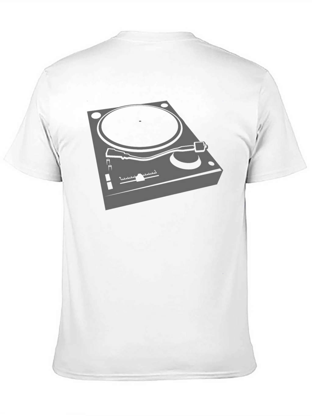 DJ Turntable Graphic Tee - Black