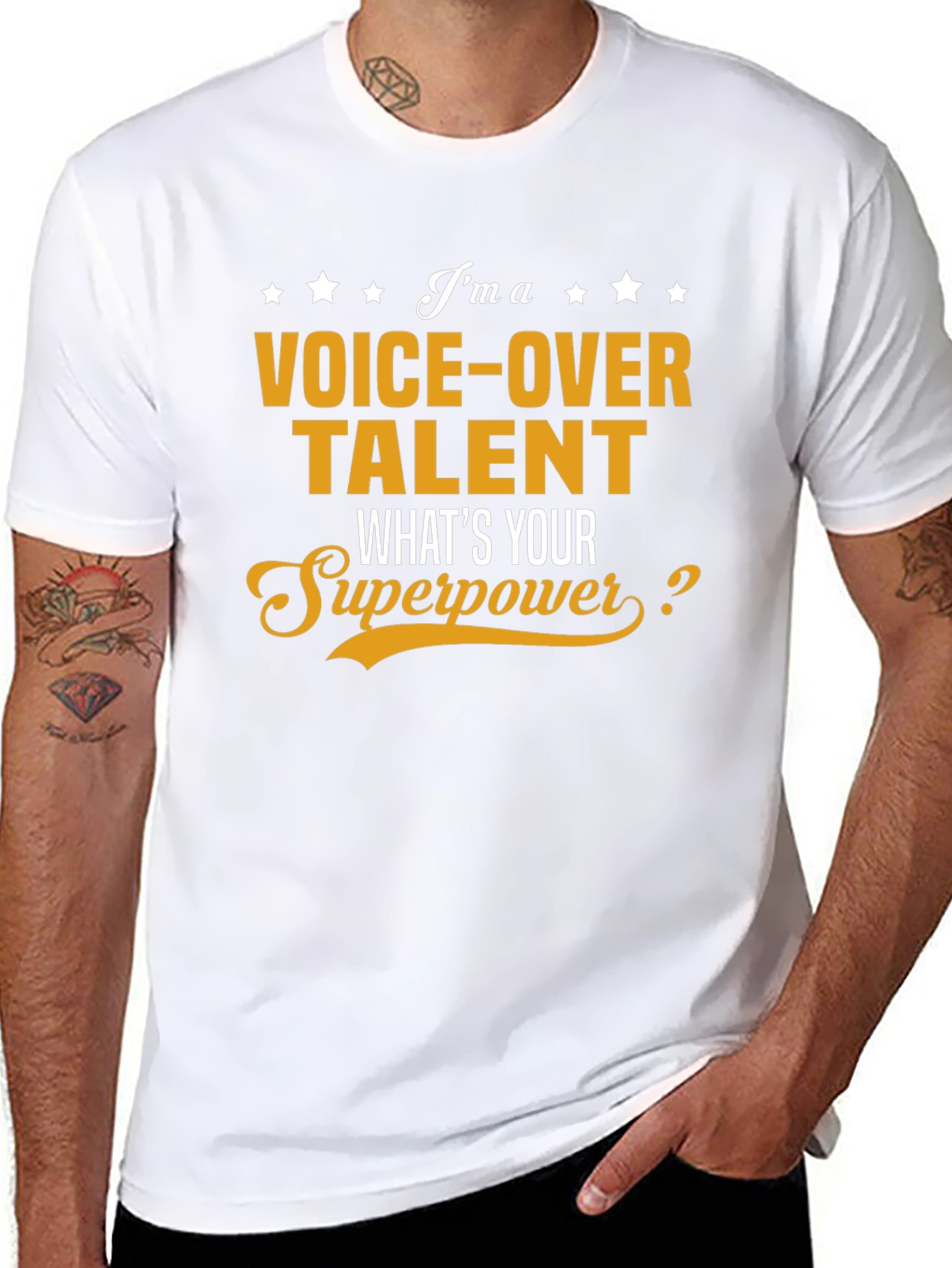 Voice-Over Talent Superpower Graphic T-Shirt