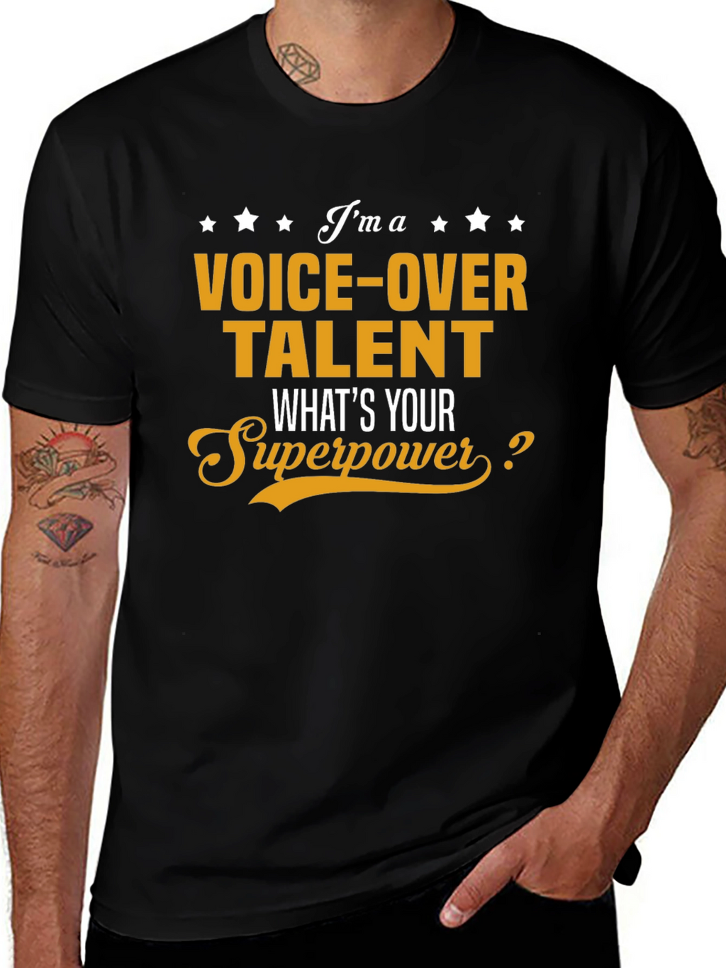 Voice-Over Talent Superpower Graphic T-Shirt