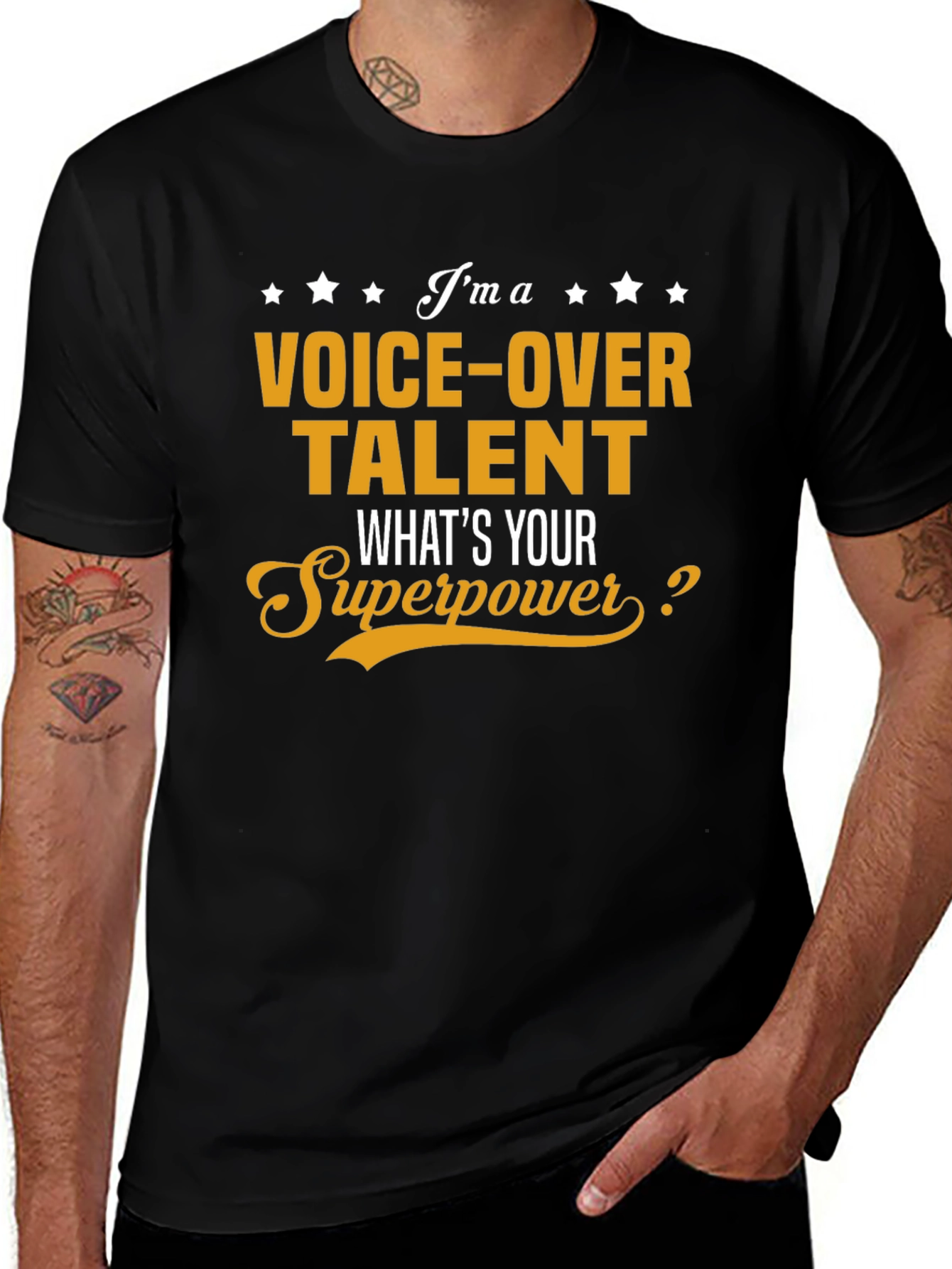 Voice-Over Talent Superpower Graphic T-Shirt