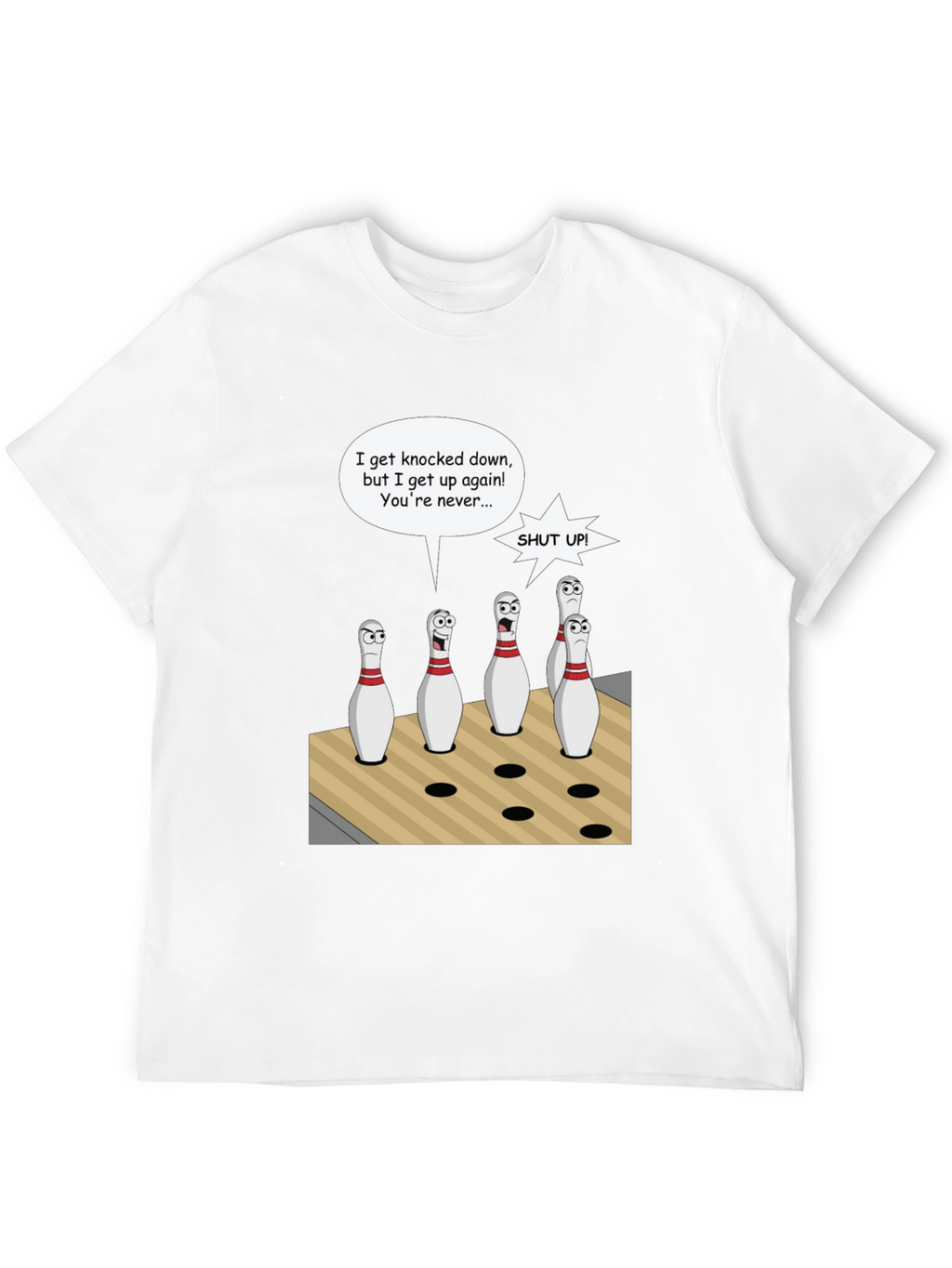 Bowling Pin Cartoon T-Shirt