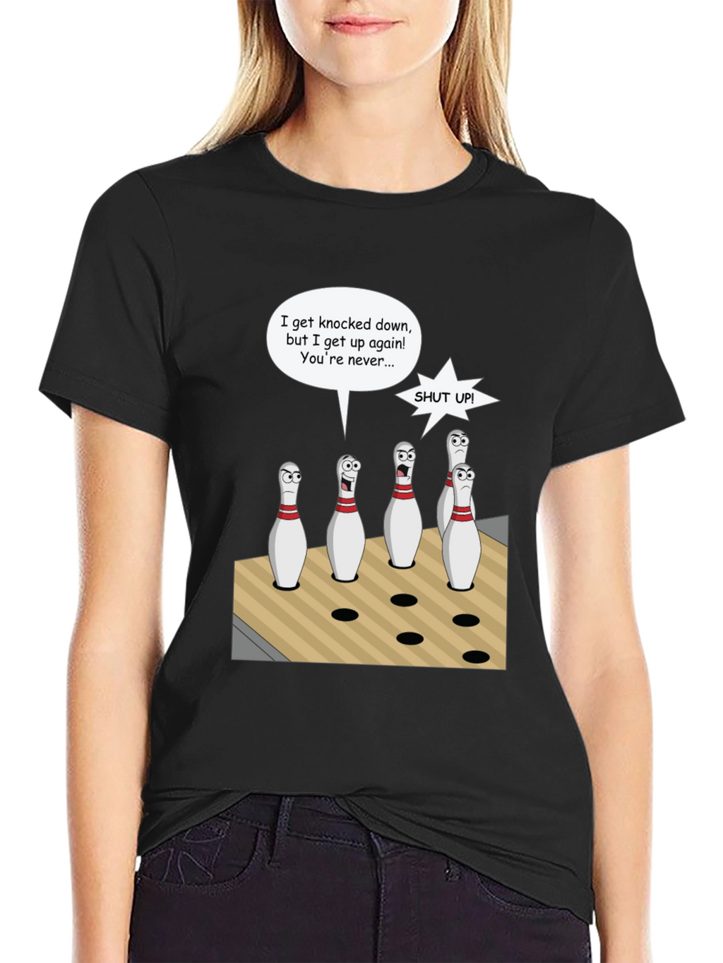 Bowling Pin Cartoon T-Shirt