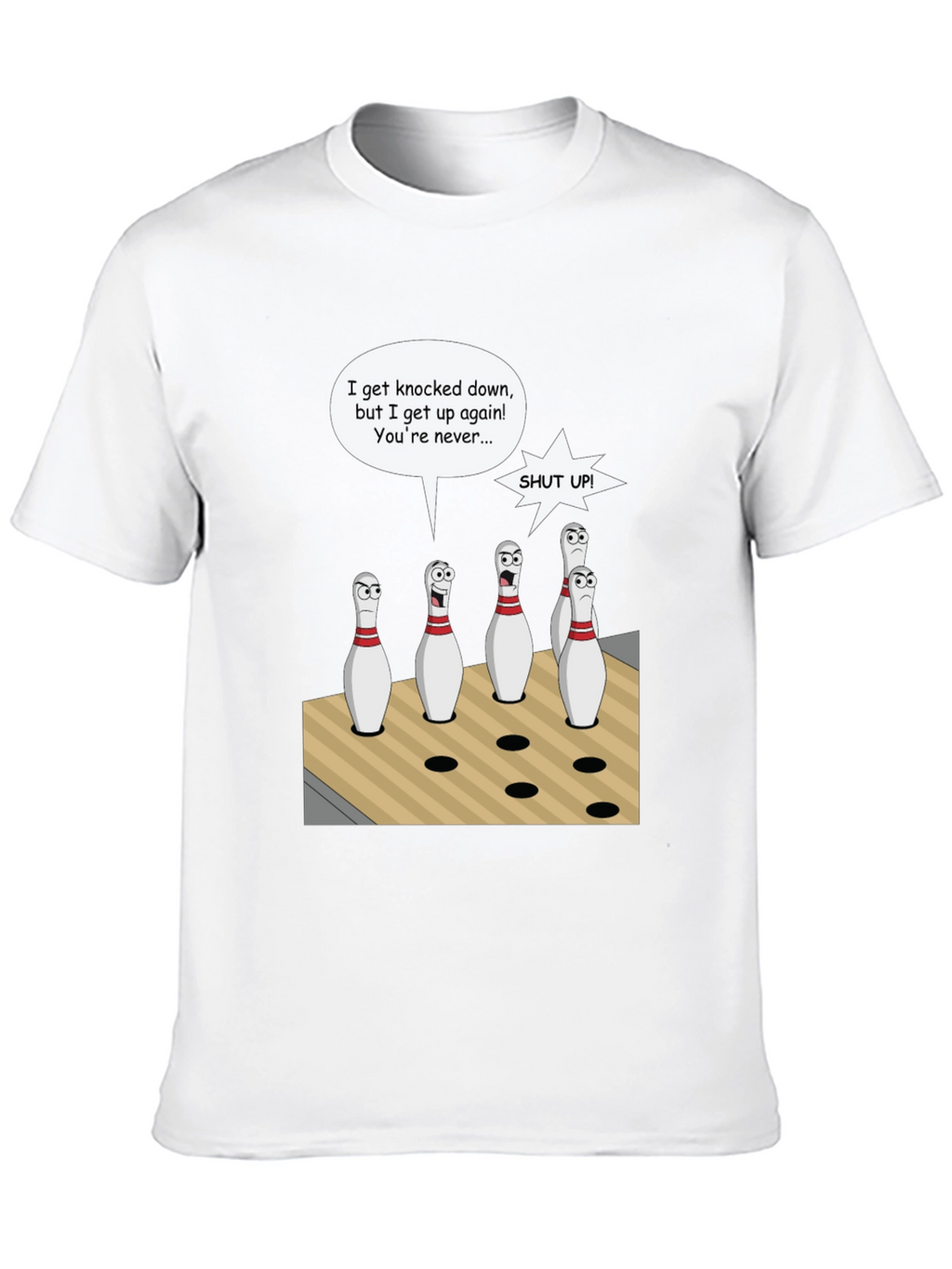 Bowling Pin Cartoon T-Shirt