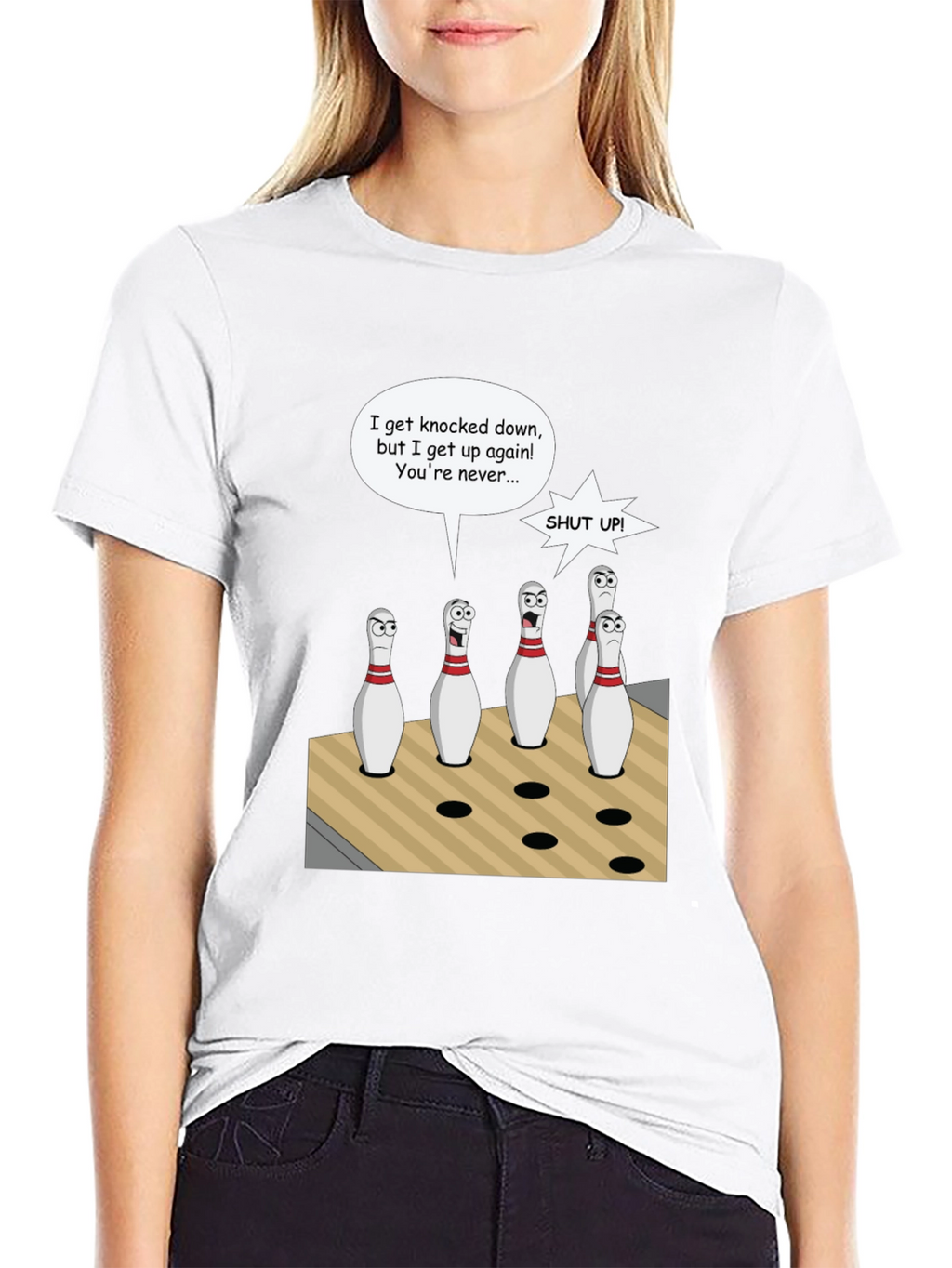 Bowling Pin Cartoon T-Shirt