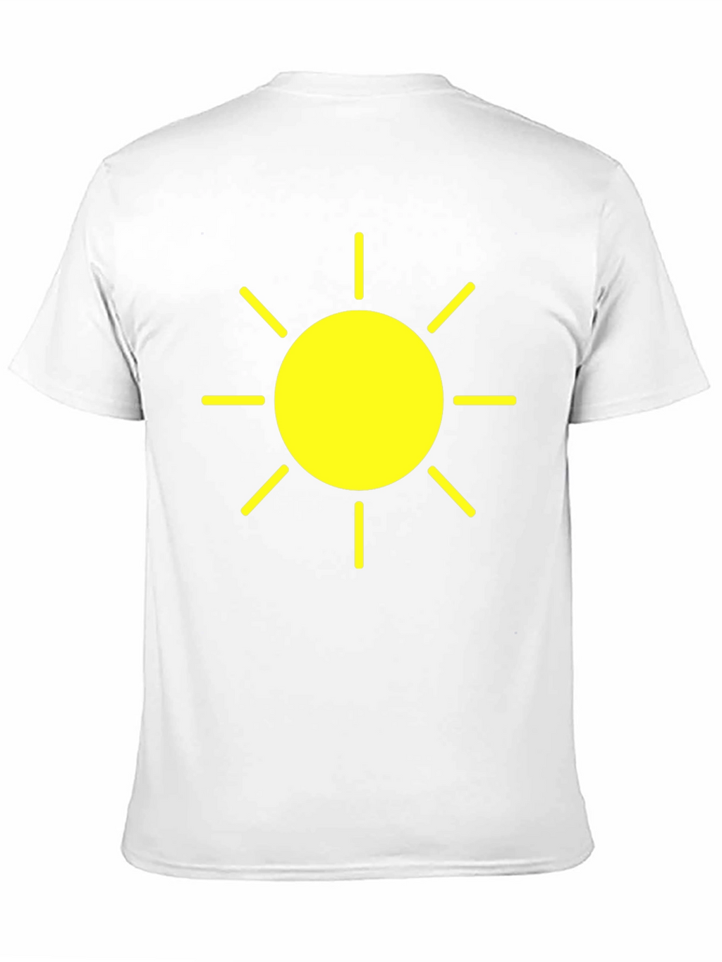 Sunny Yellow Graphic Tee - Black