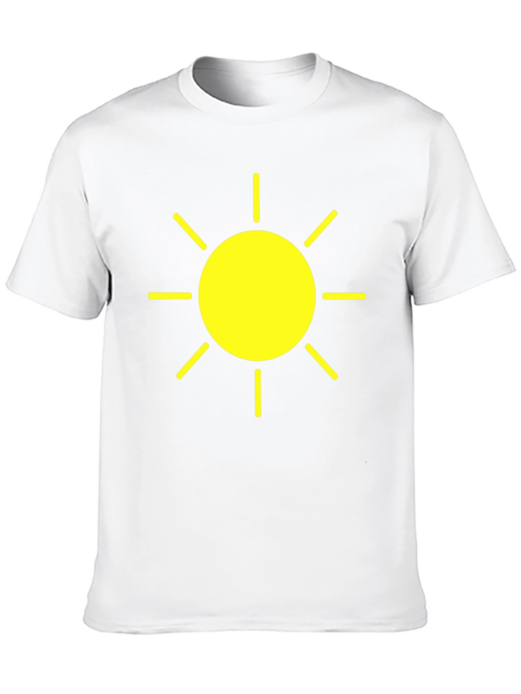 Sunny Yellow Graphic Tee - Black