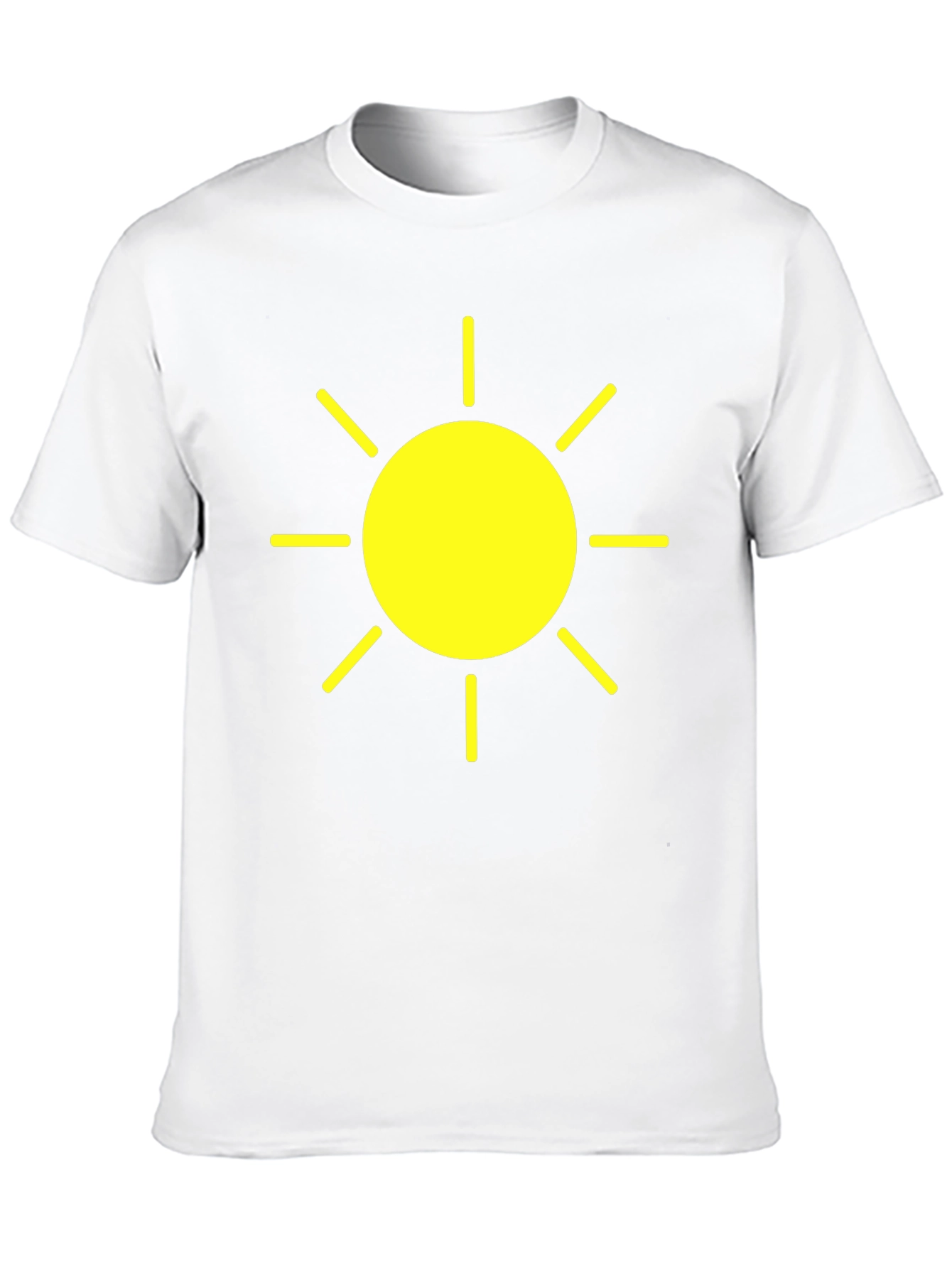 Sunny Yellow Graphic Tee - Black