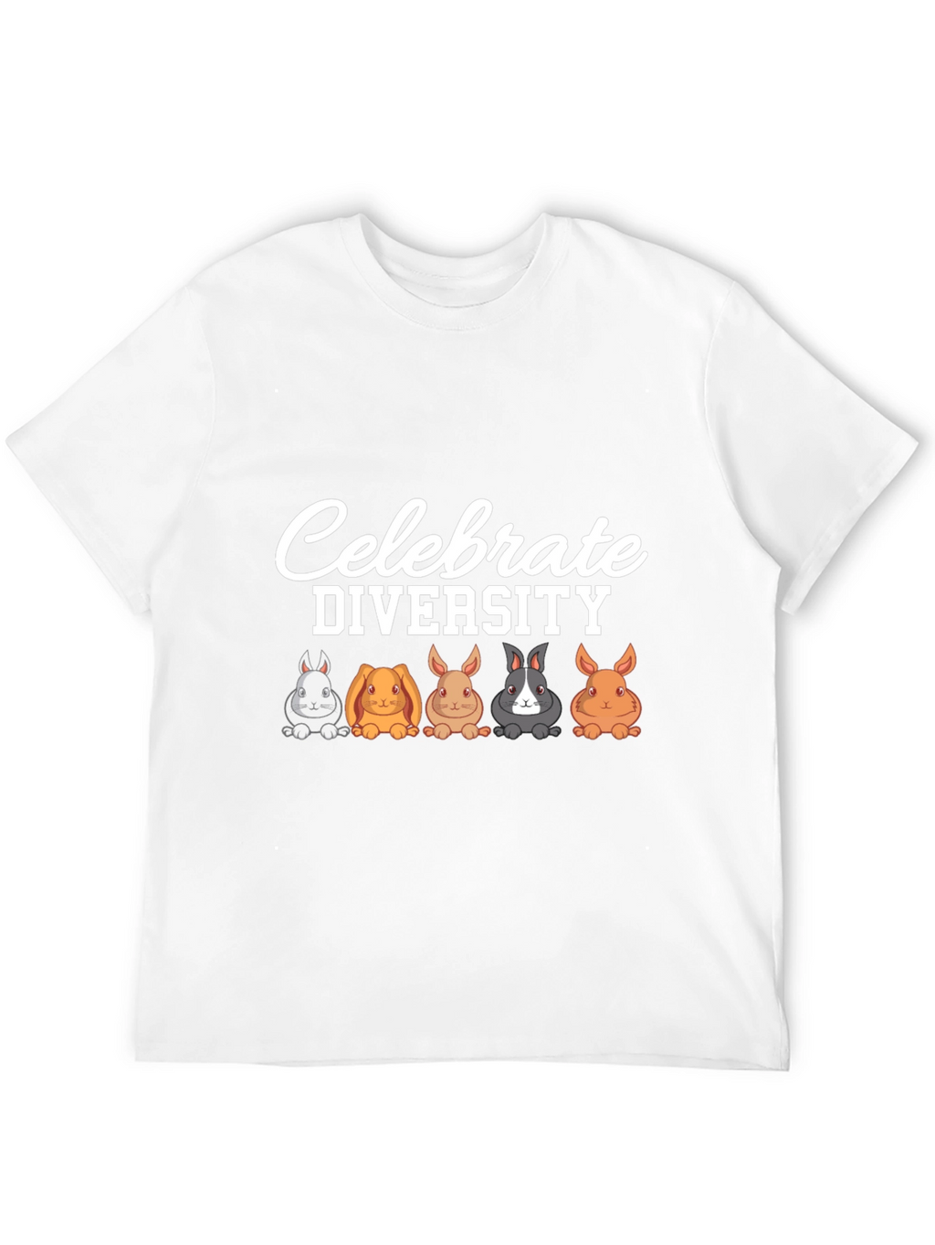 Celebrate Diversity Rabbit Graphic T-Shirt