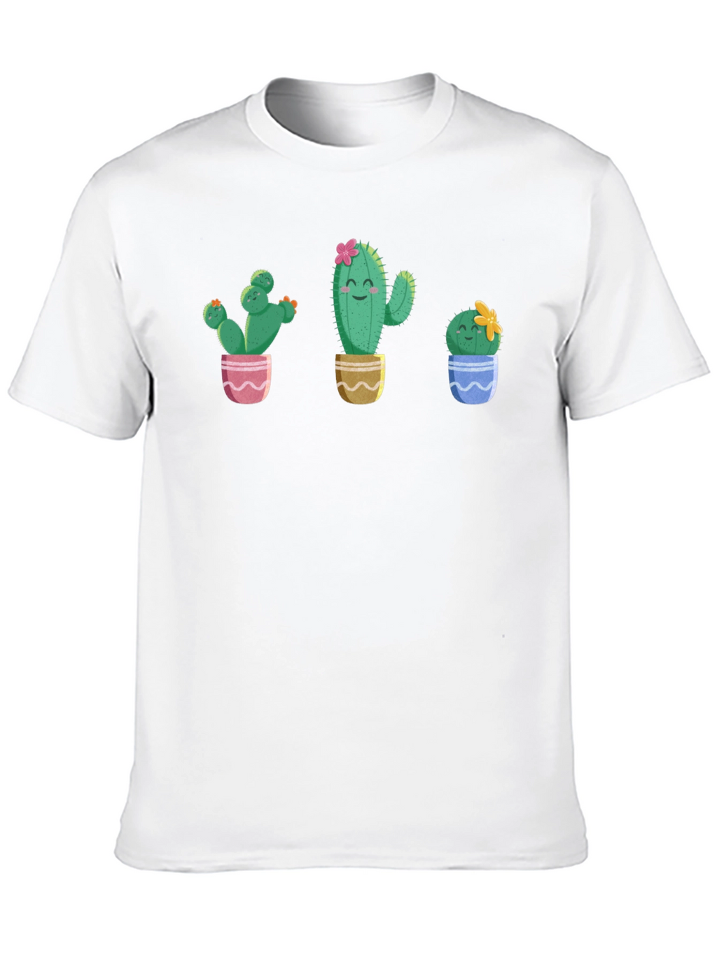 Cute Cactus Plant Graphic T-Shirt
