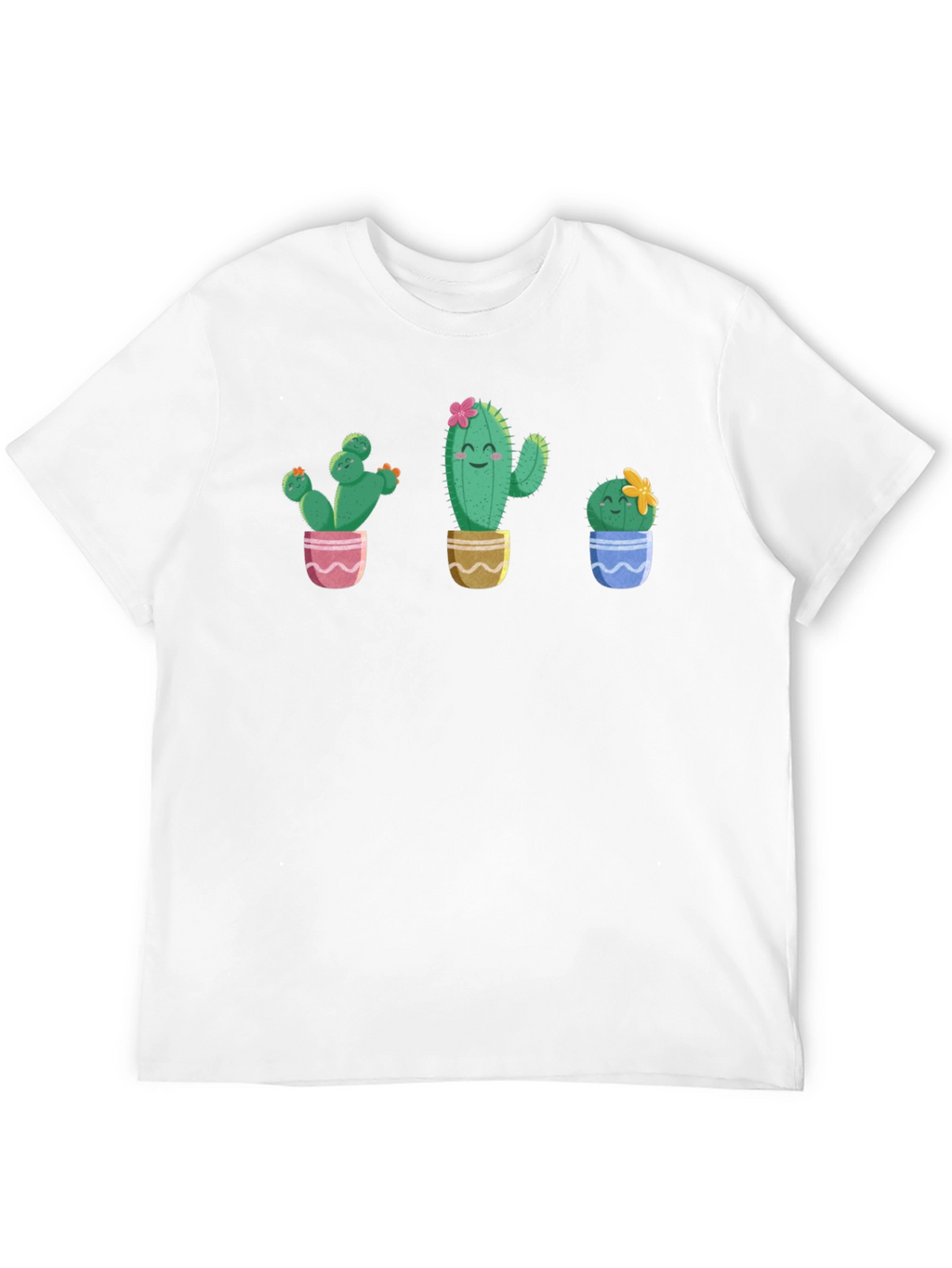 Cute Cactus Plant Graphic T-Shirt