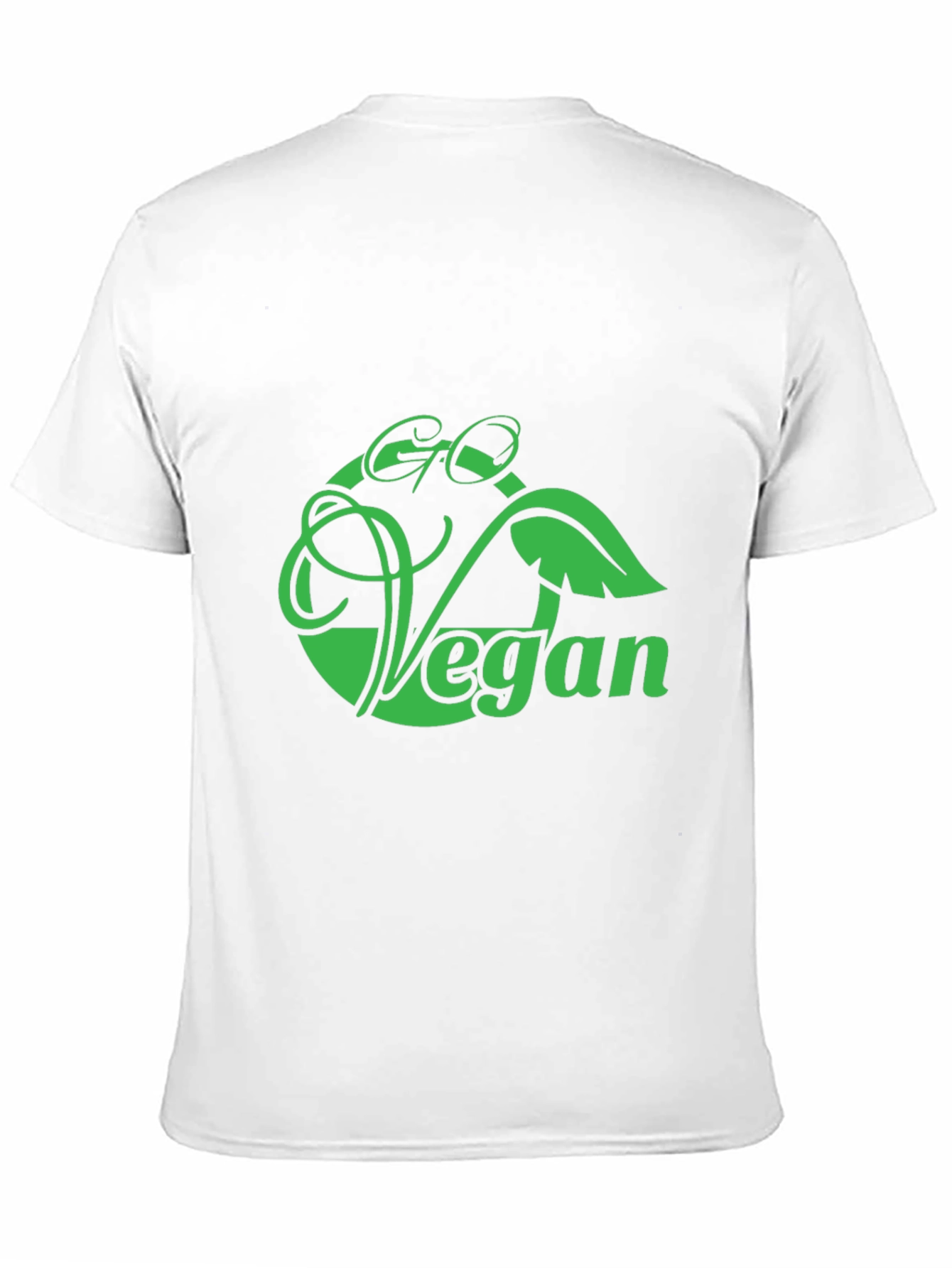 Go Vegan Graphic Tee - Black Cotton Blend T-Shirt