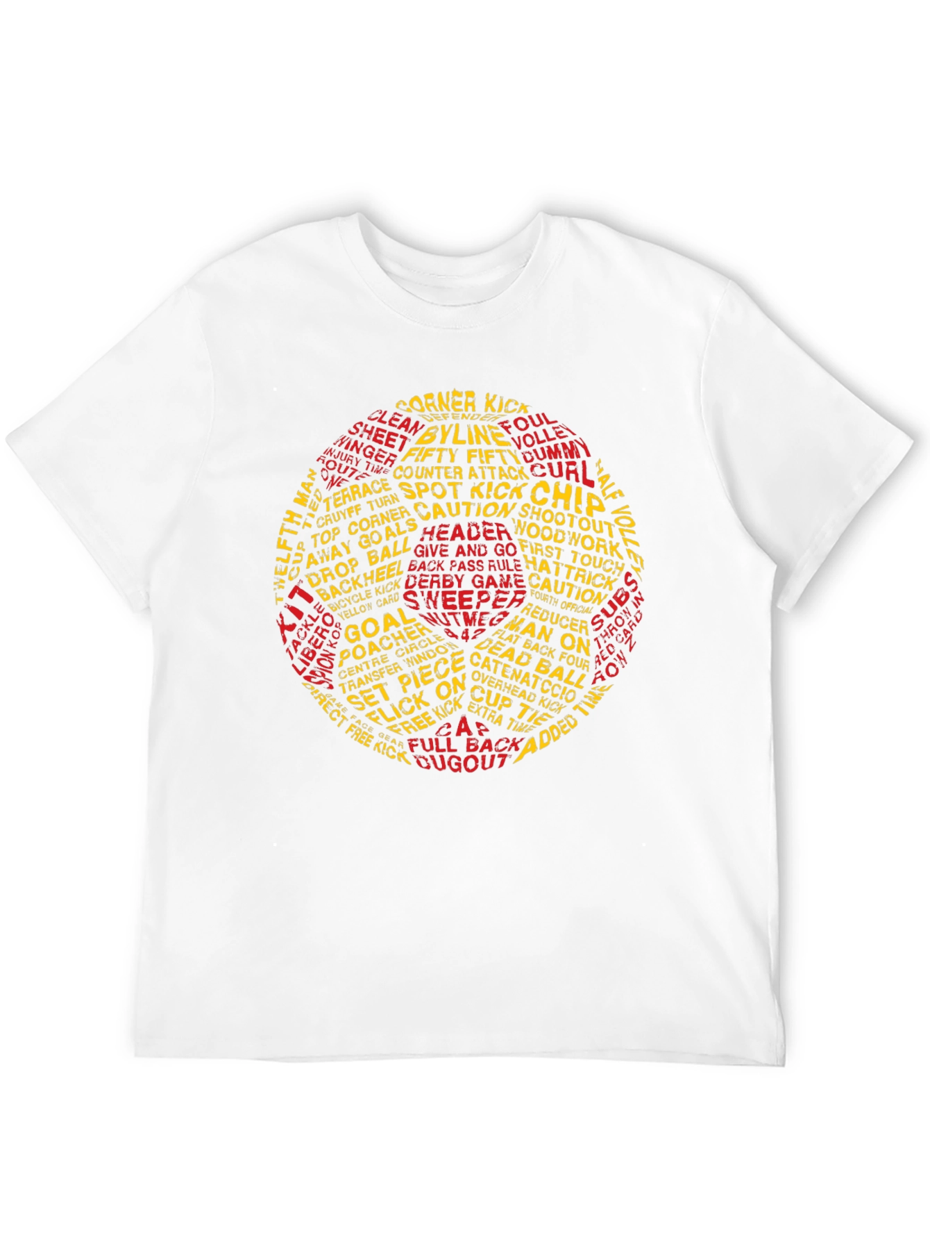 Soccer Word Art T-Shirt - Football Fan Tee