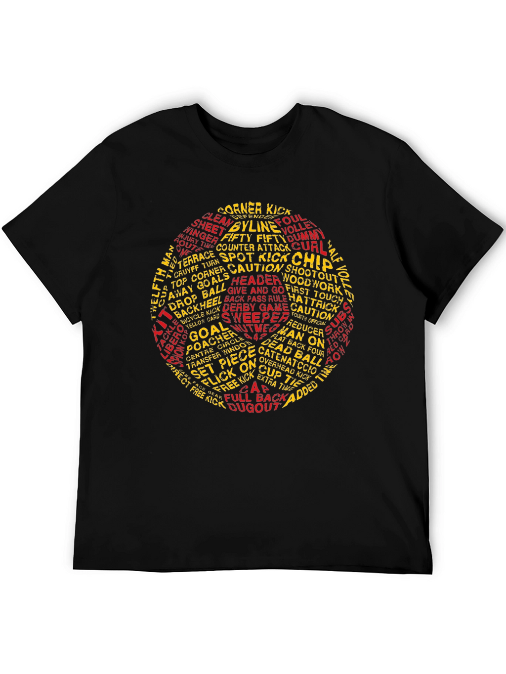 Soccer Word Art T-Shirt - Football Fan Tee