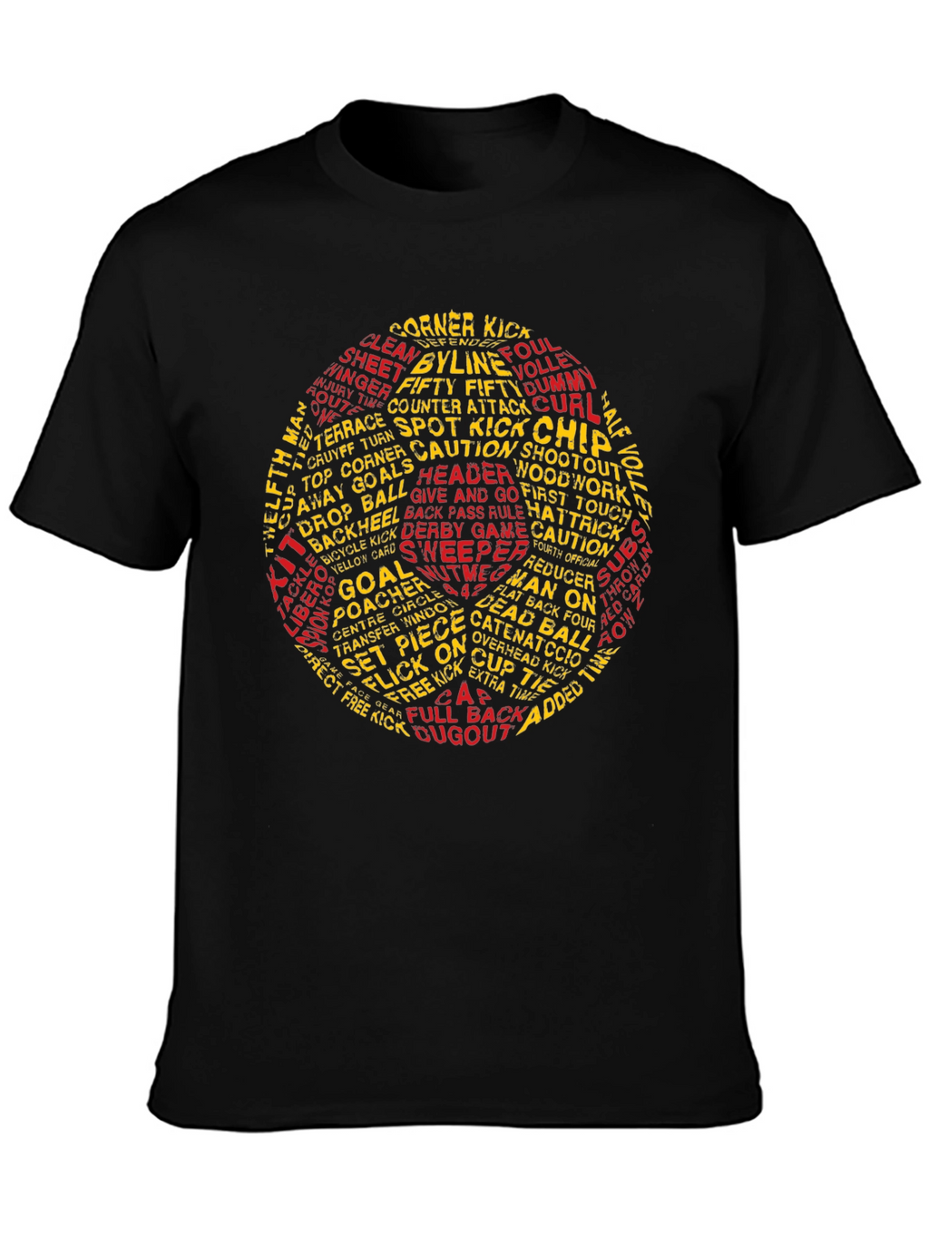Soccer Word Art T-Shirt - Football Fan Tee