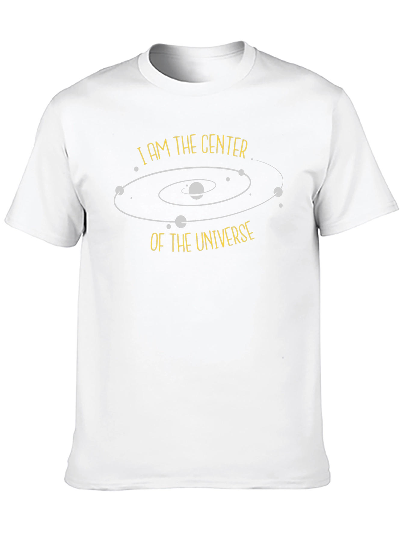 I am the Center of the Universe Black T-Shirt