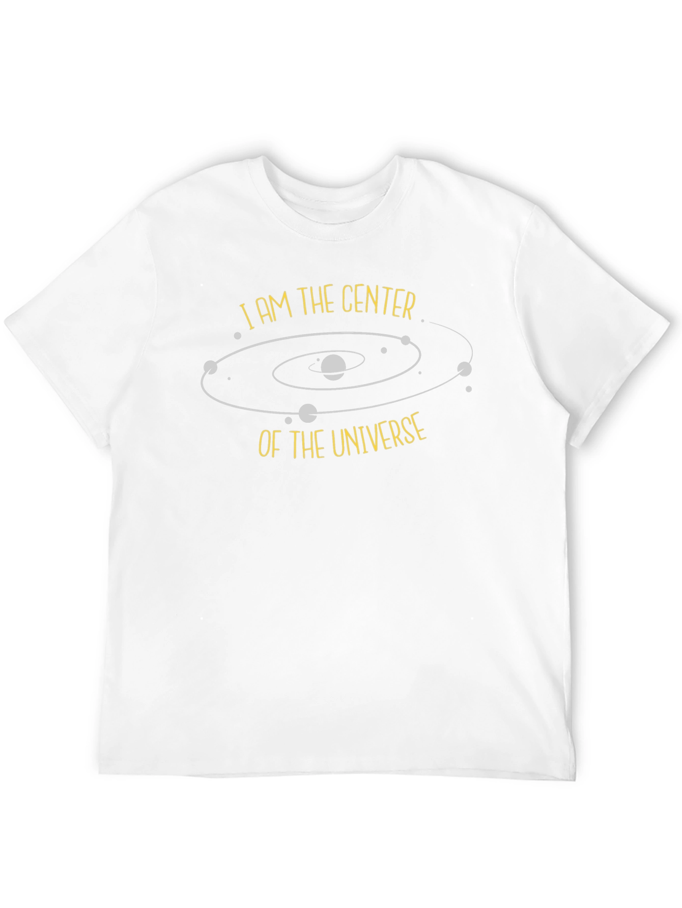 I am the Center of the Universe Black T-Shirt