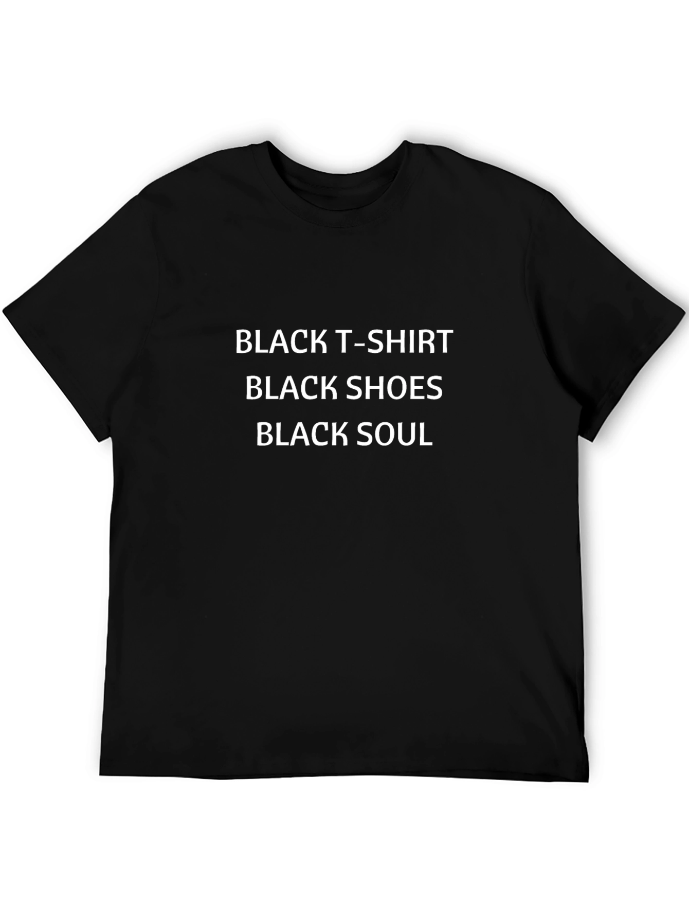 Black T-Shirt: Black Shoes Black Soul