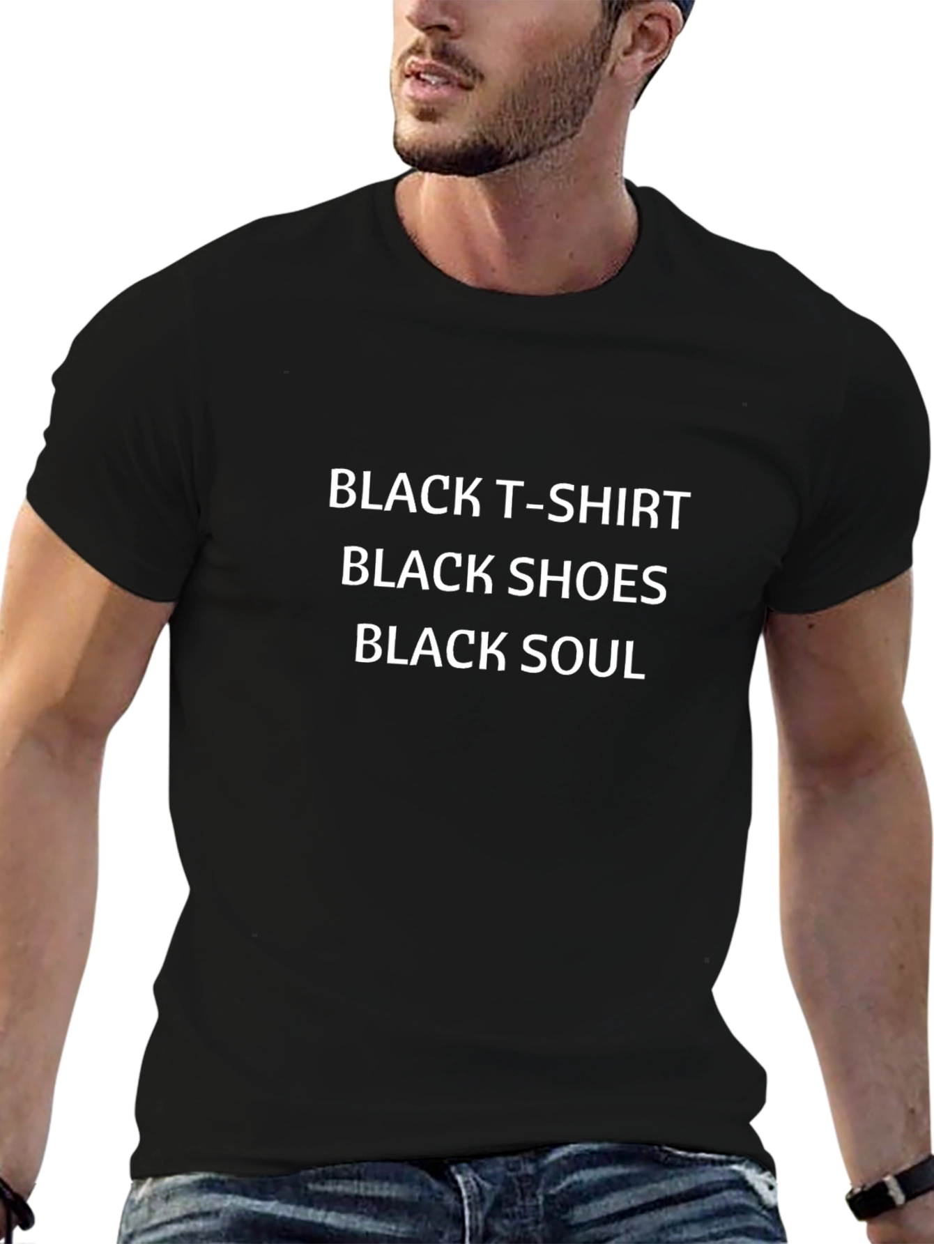 Black T-Shirt: Black Shoes Black Soul