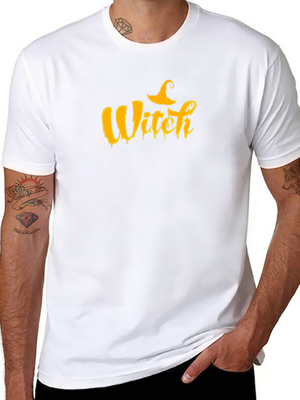 Halloween Witch T-Shirt - Black Graphic Tee