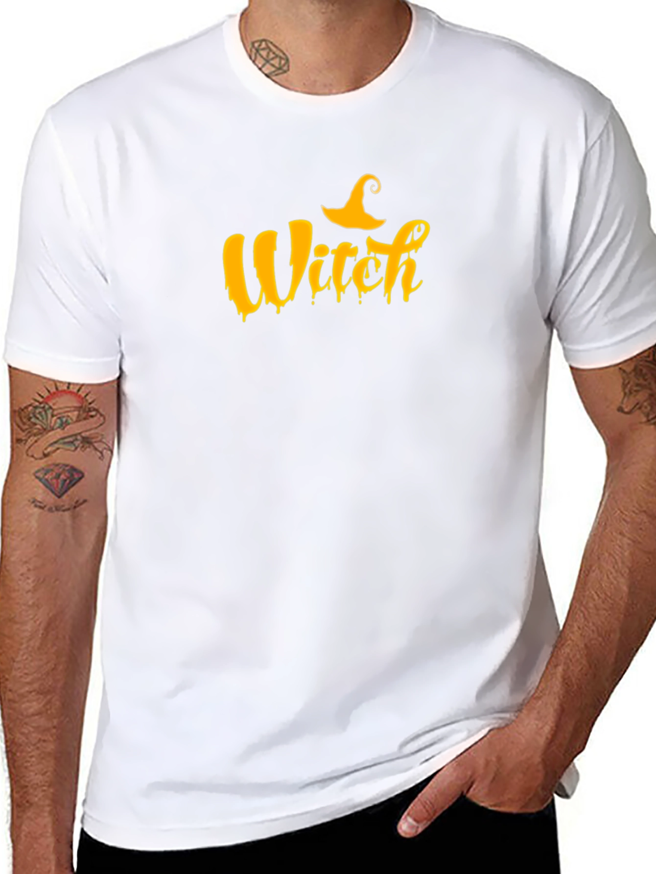 Halloween Witch T-Shirt - Black Graphic Tee