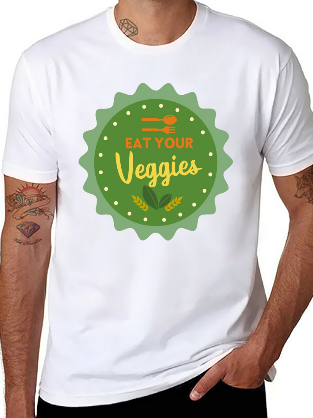 Eat Your Veggies Graphic T-Shirt - Vegan Friendly