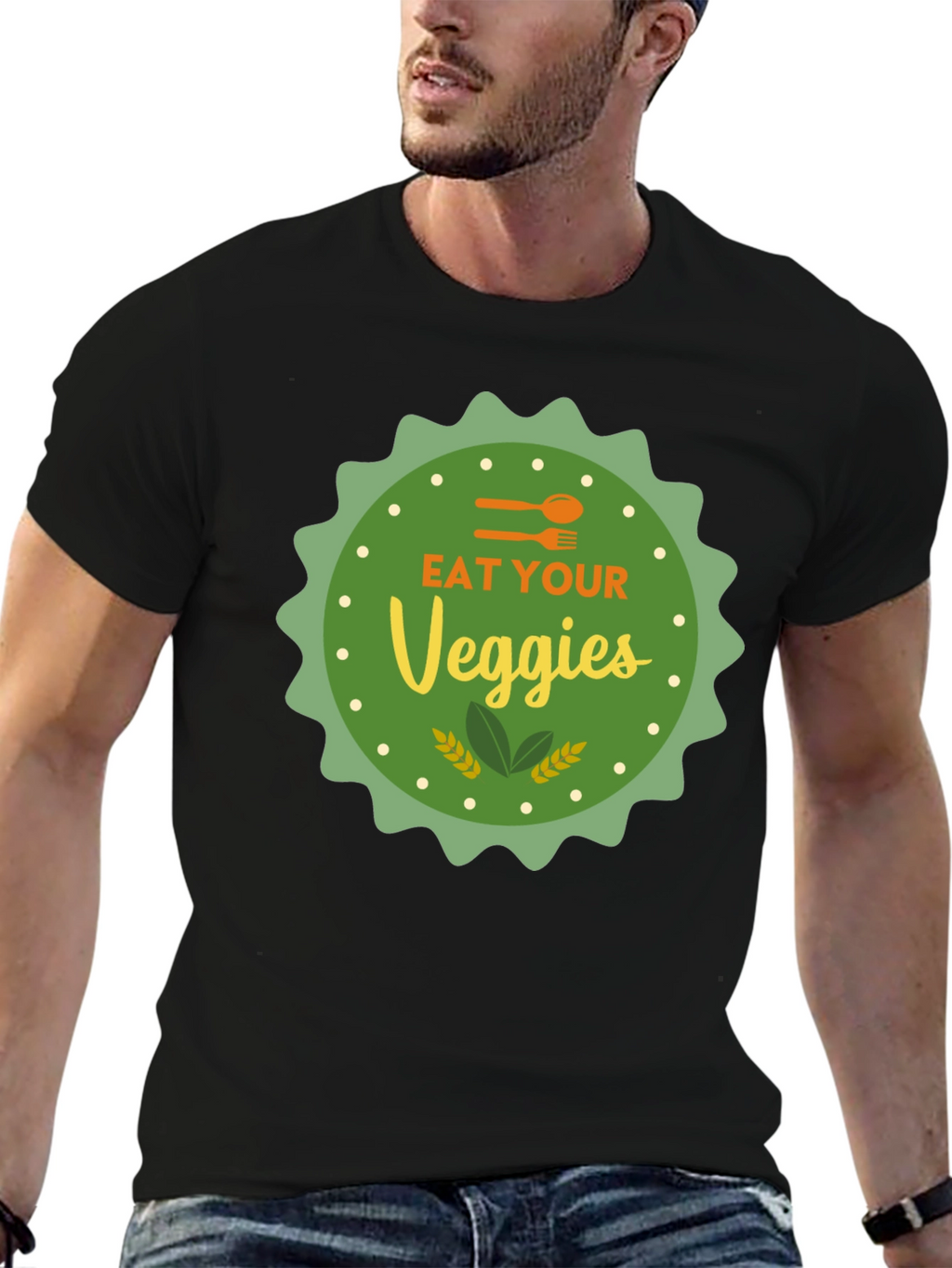 Eat Your Veggies Graphic T-Shirt - Vegan Friendly