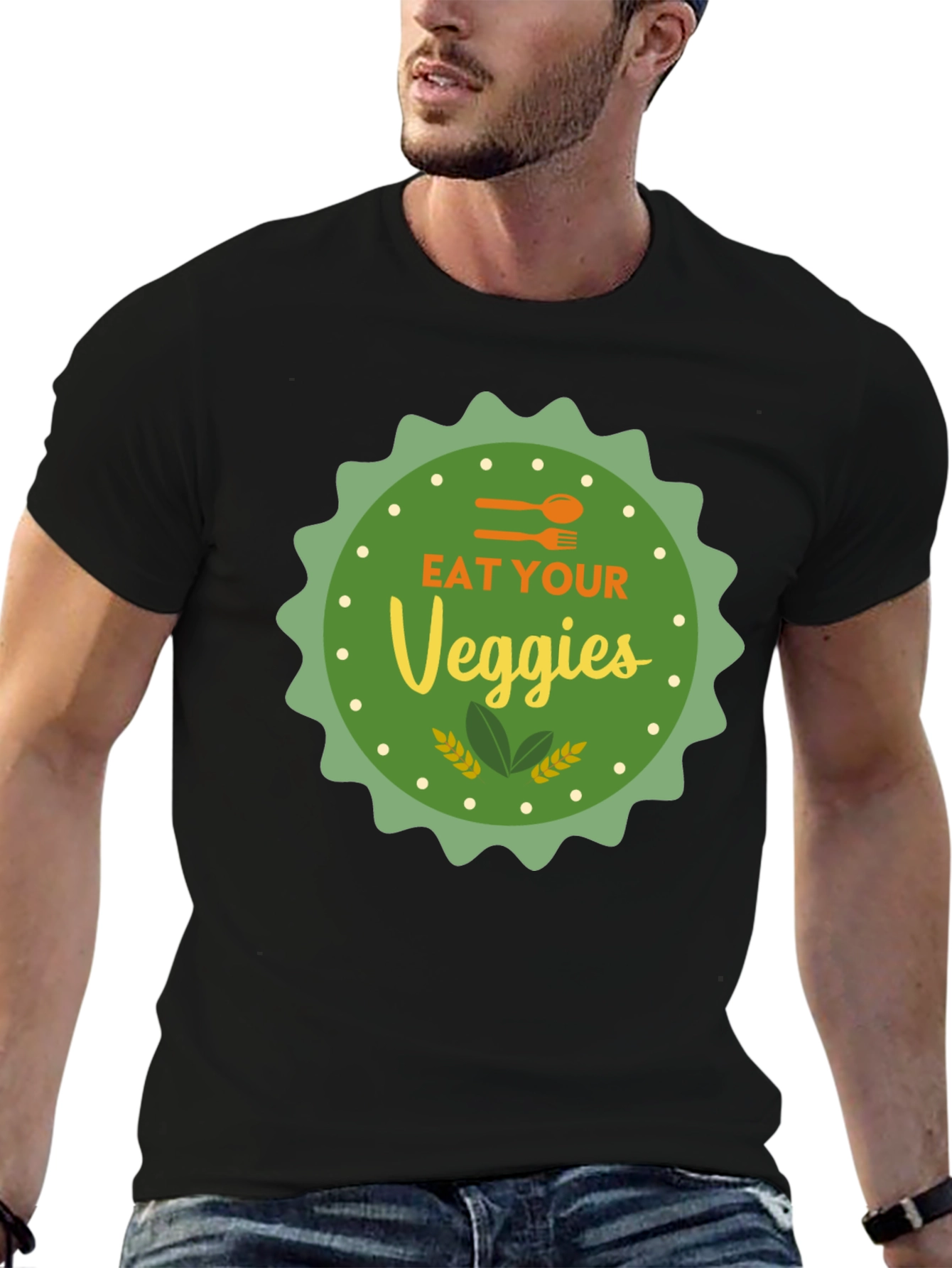 Eat Your Veggies Graphic T-Shirt - Vegan Friendly