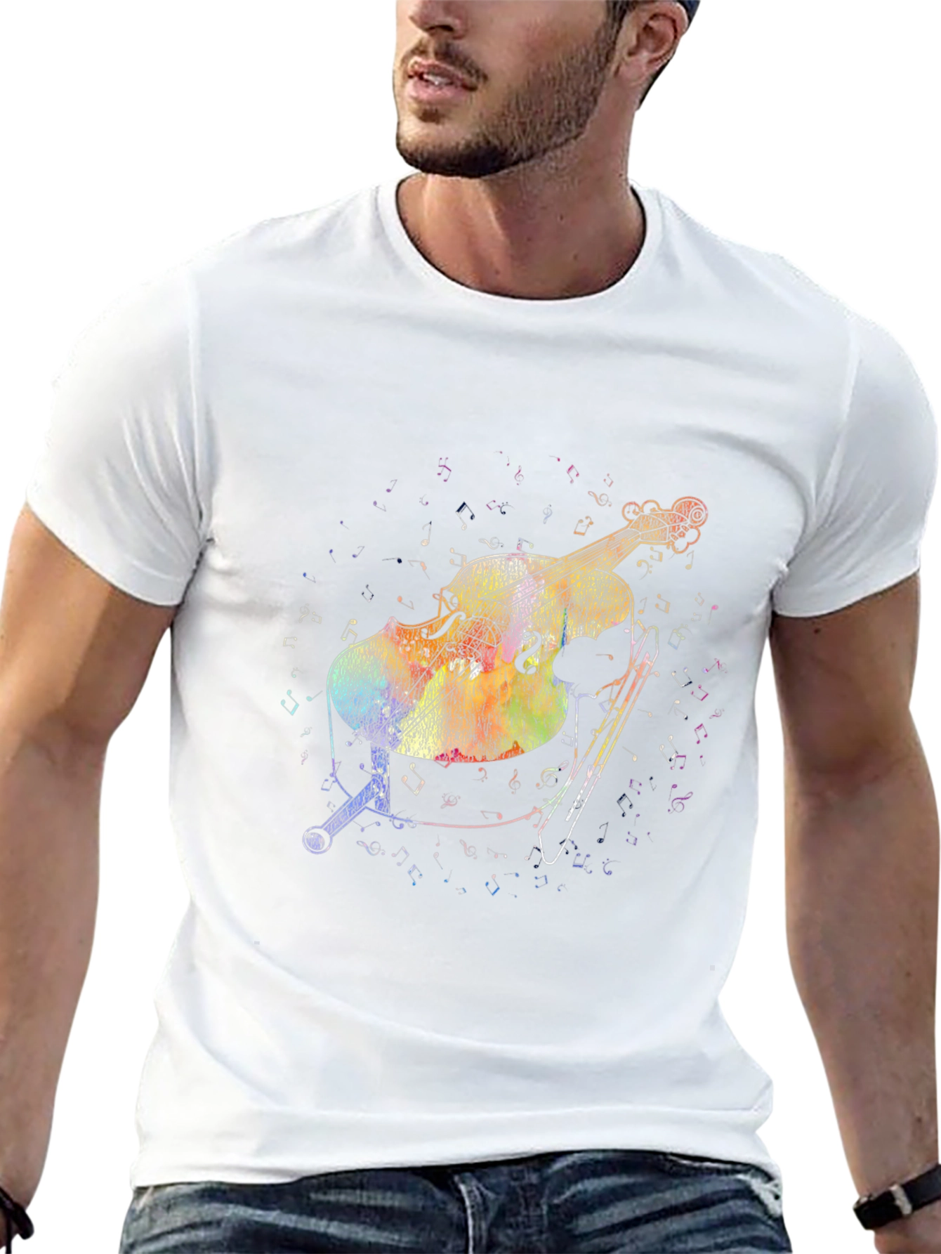 Musical Cello Graphic T-Shirt