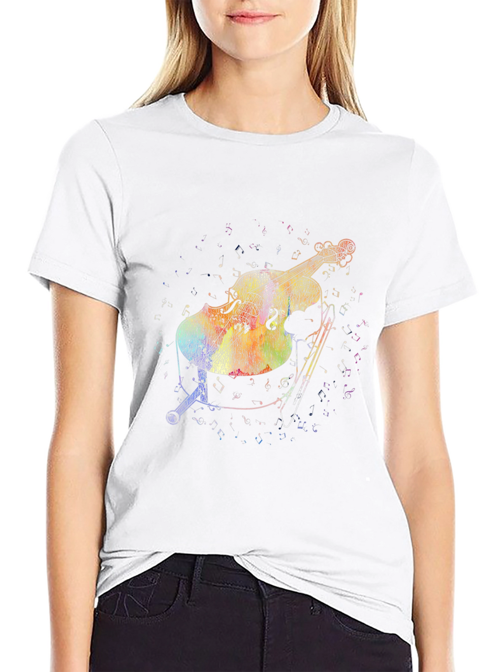 Musical Cello Graphic T-Shirt