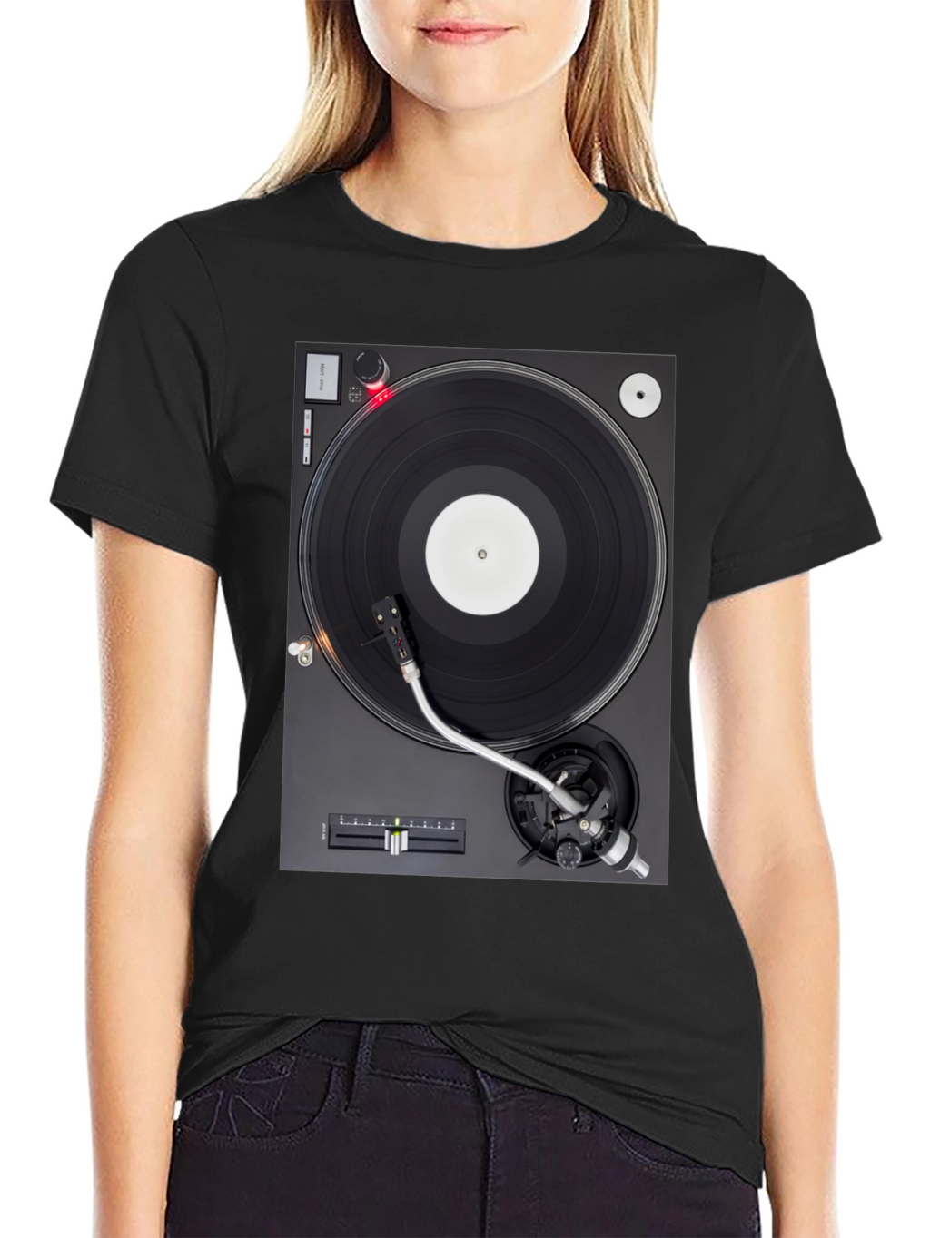 Turntable Graphic T-Shirt - DJ Music Lover Tee
