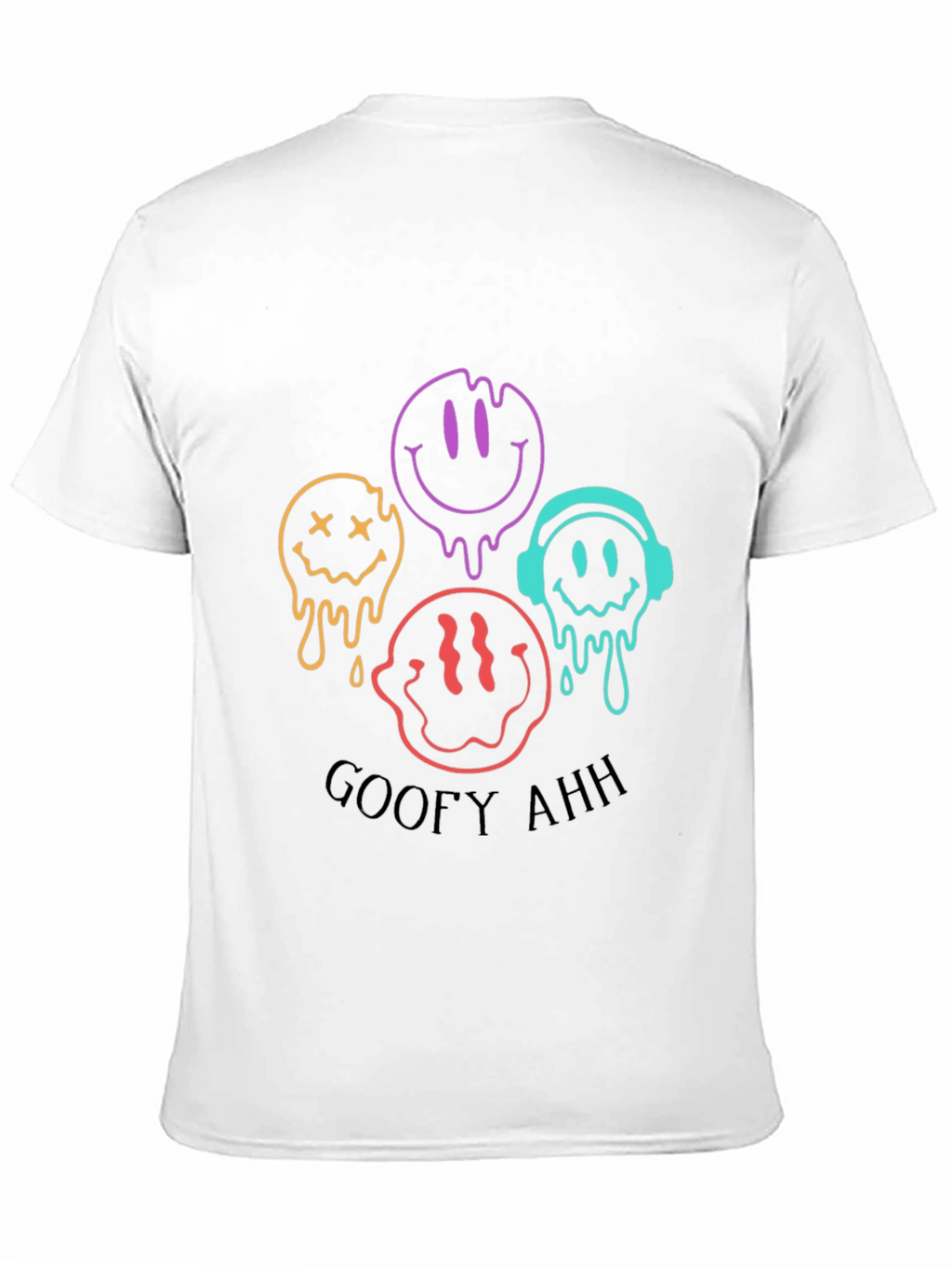 Goofy Ahh Smiley Face Graphic Tee