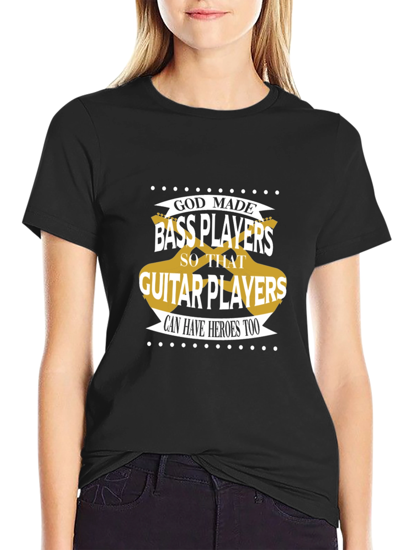 Bass Players T-Shirt: Guitar Hero Support