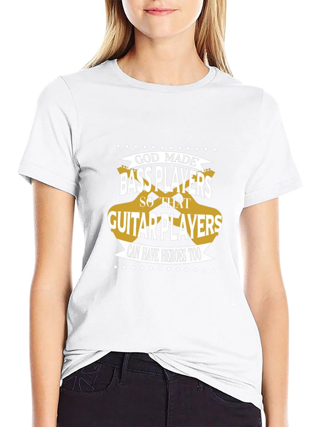 Bass Players T-Shirt: Guitar Hero Support