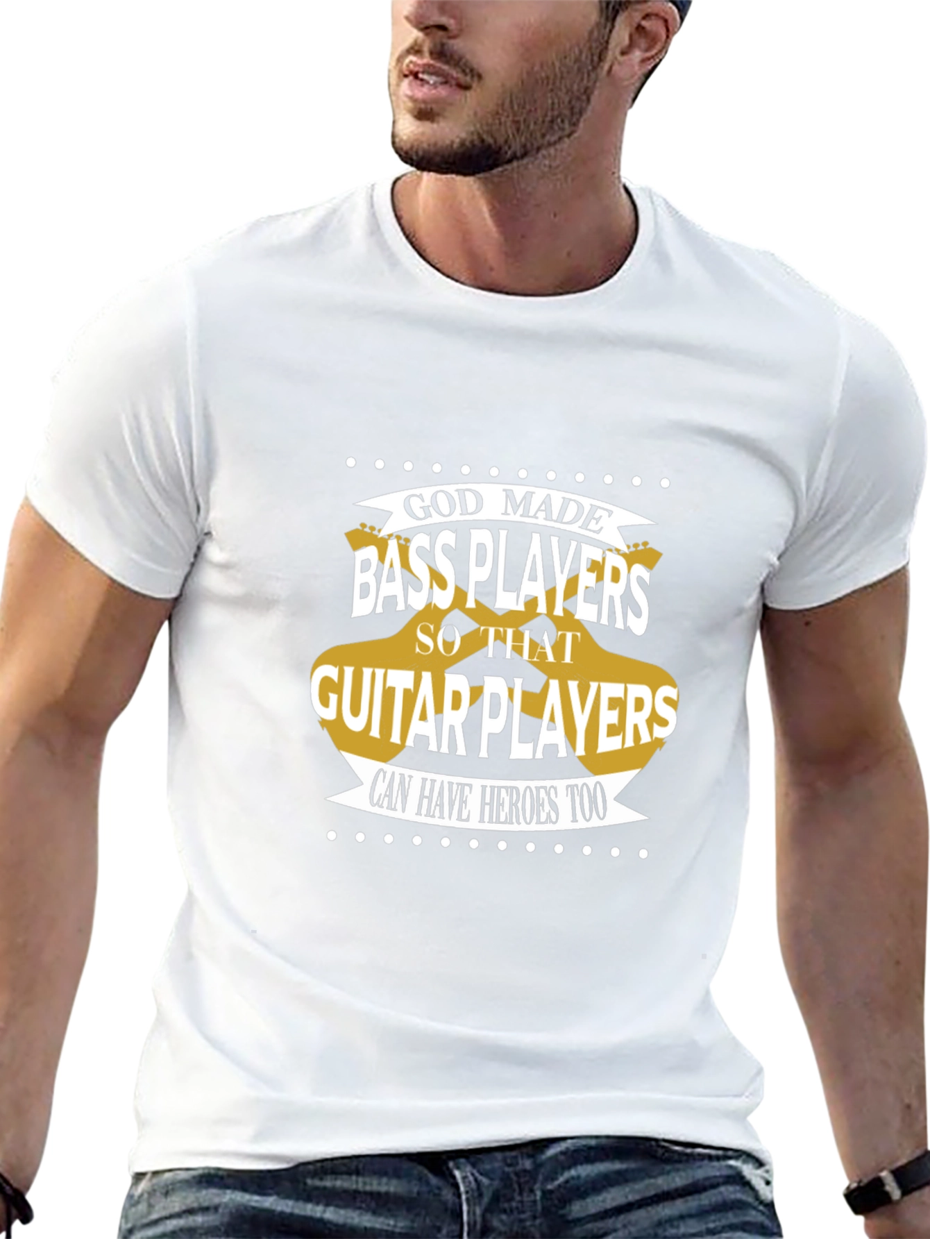 Bass Players T-Shirt: Guitar Hero Support