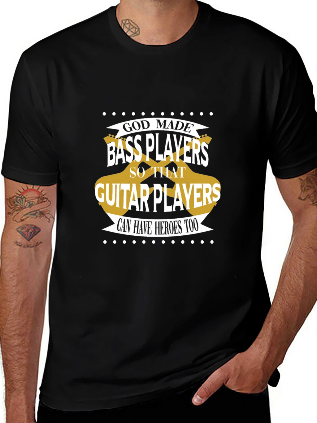 Bass Players T-Shirt: Guitar Hero Support