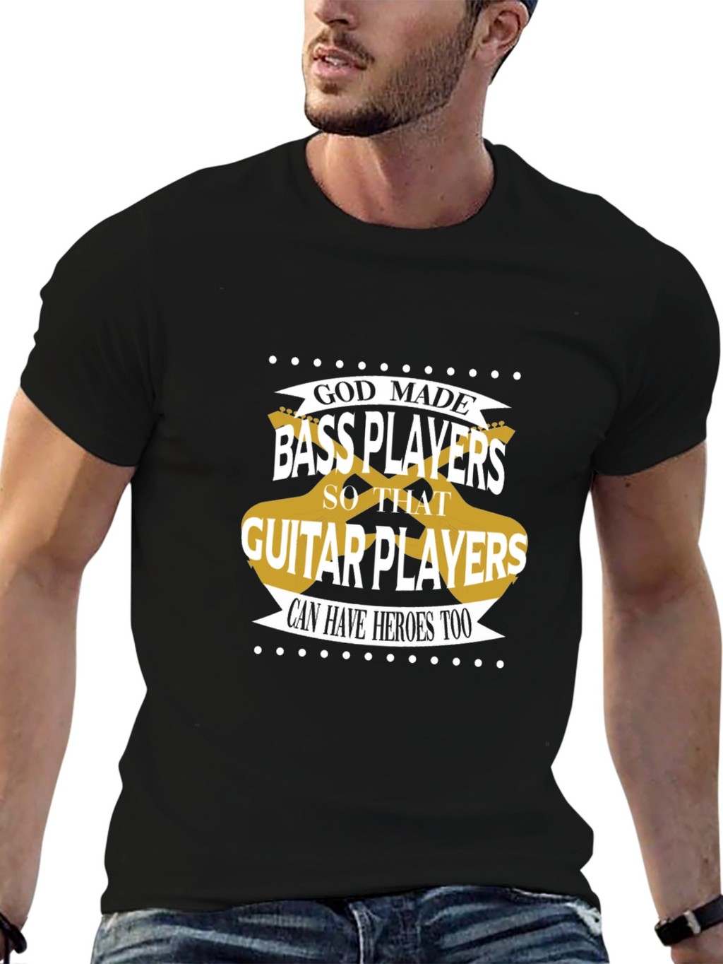 Bass Players T-Shirt: Guitar Hero Support