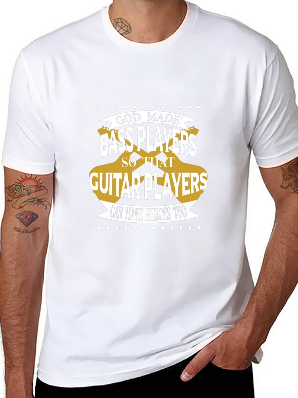 Bass Players T-Shirt: Guitar Hero Support