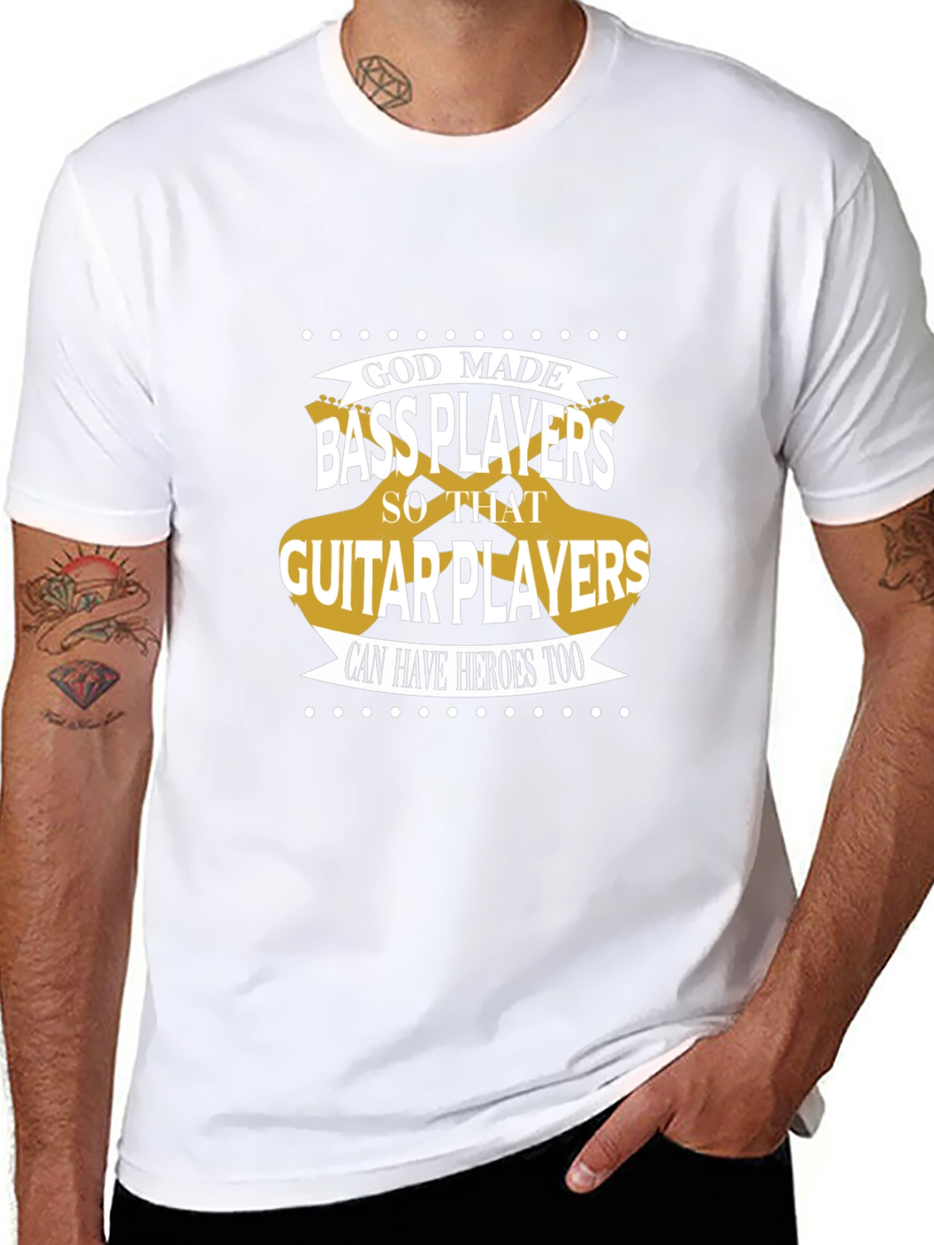 Bass Players T-Shirt: Guitar Hero Support