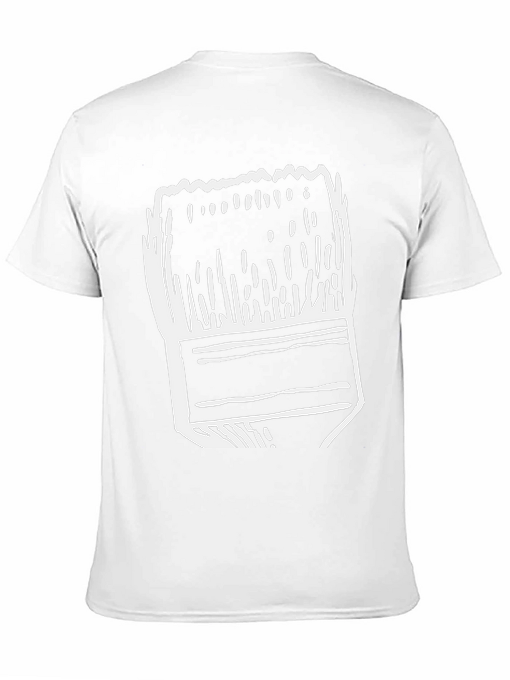 Abstract Paintbrush Graphic Tee - Black Cotton T-Shirt