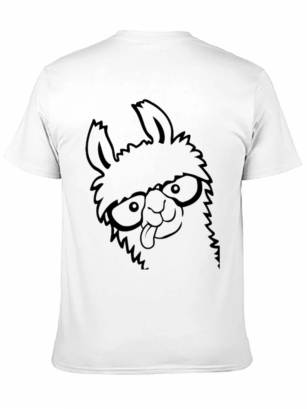 Llama Graphic Tee - Comfy Casual Black T-Shirt