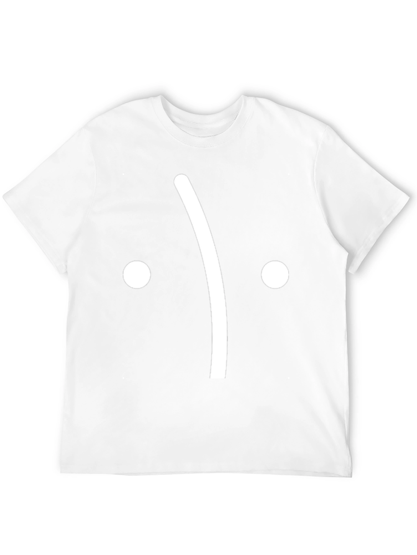 Sad Face Graphic Tee - Black Cotton T-Shirt