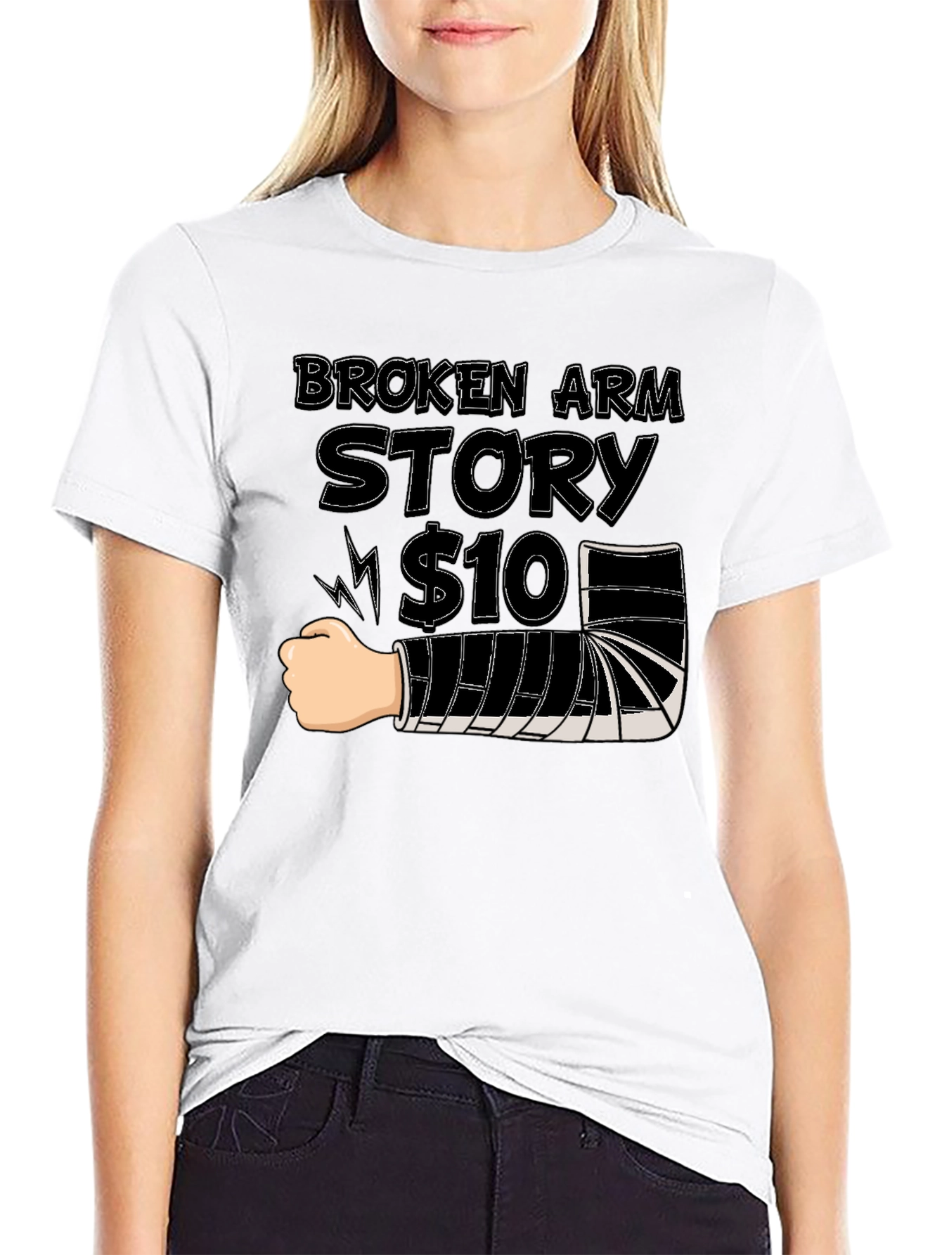 Broken Arm Story T-Shirt - Funny Get Well Gift