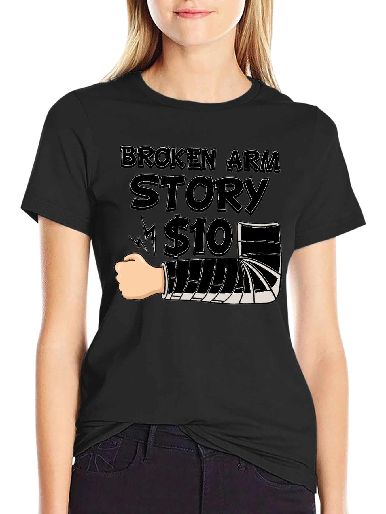 Broken Arm Story T-Shirt - Funny Get Well Gift