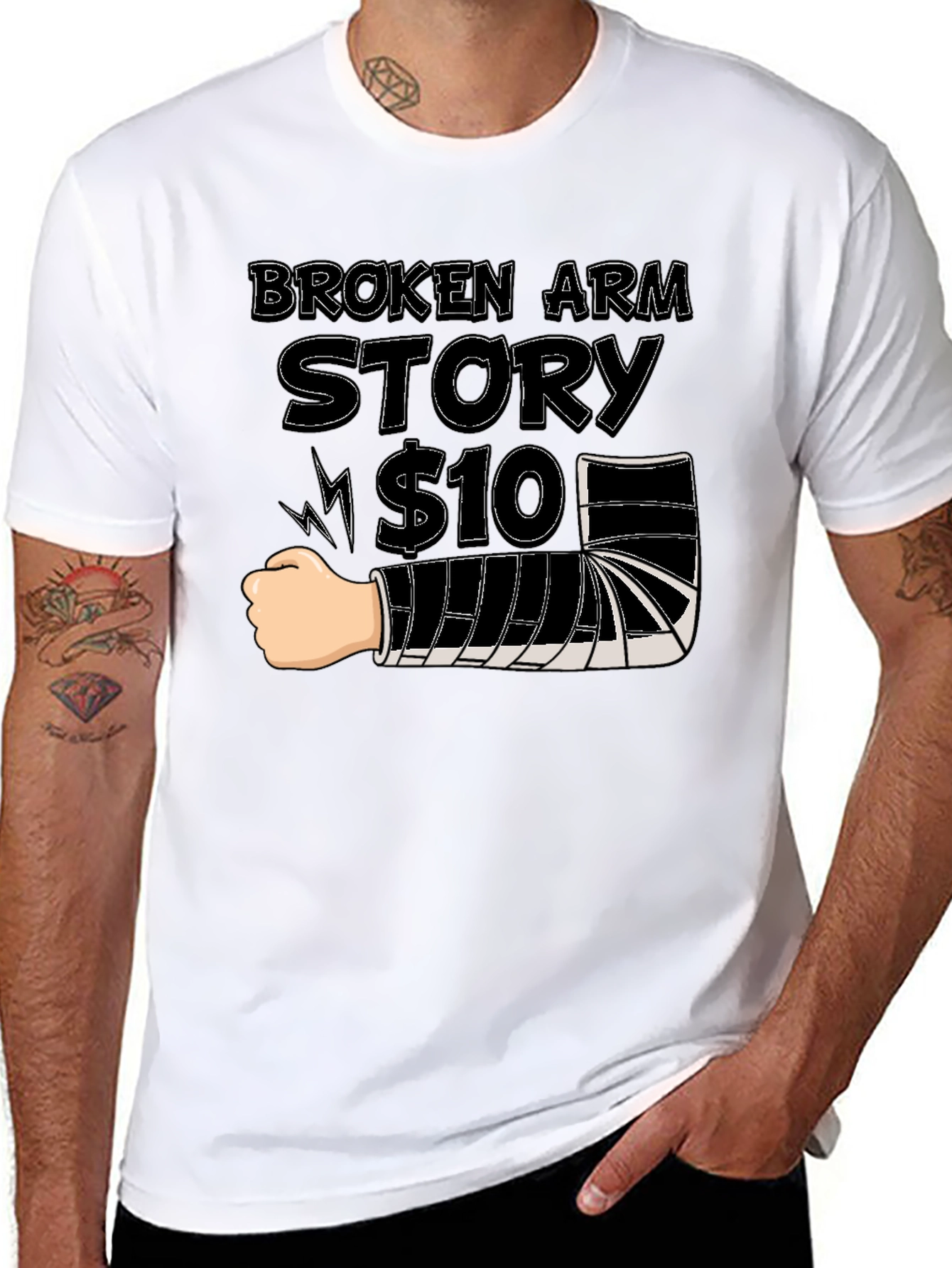 Broken Arm Story T-Shirt - Funny Get Well Gift