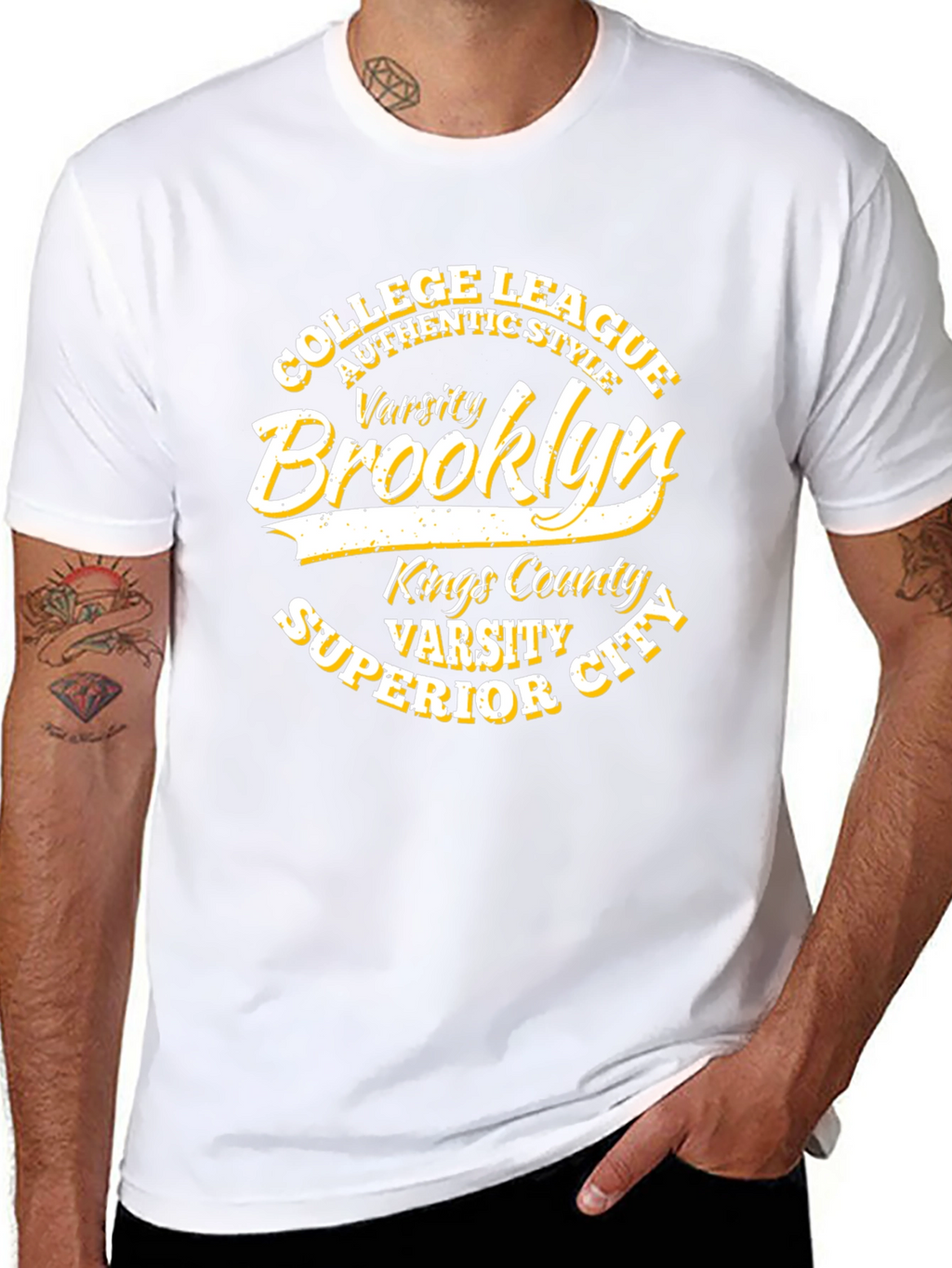 Brooklyn Varsity College League Black T-Shirt